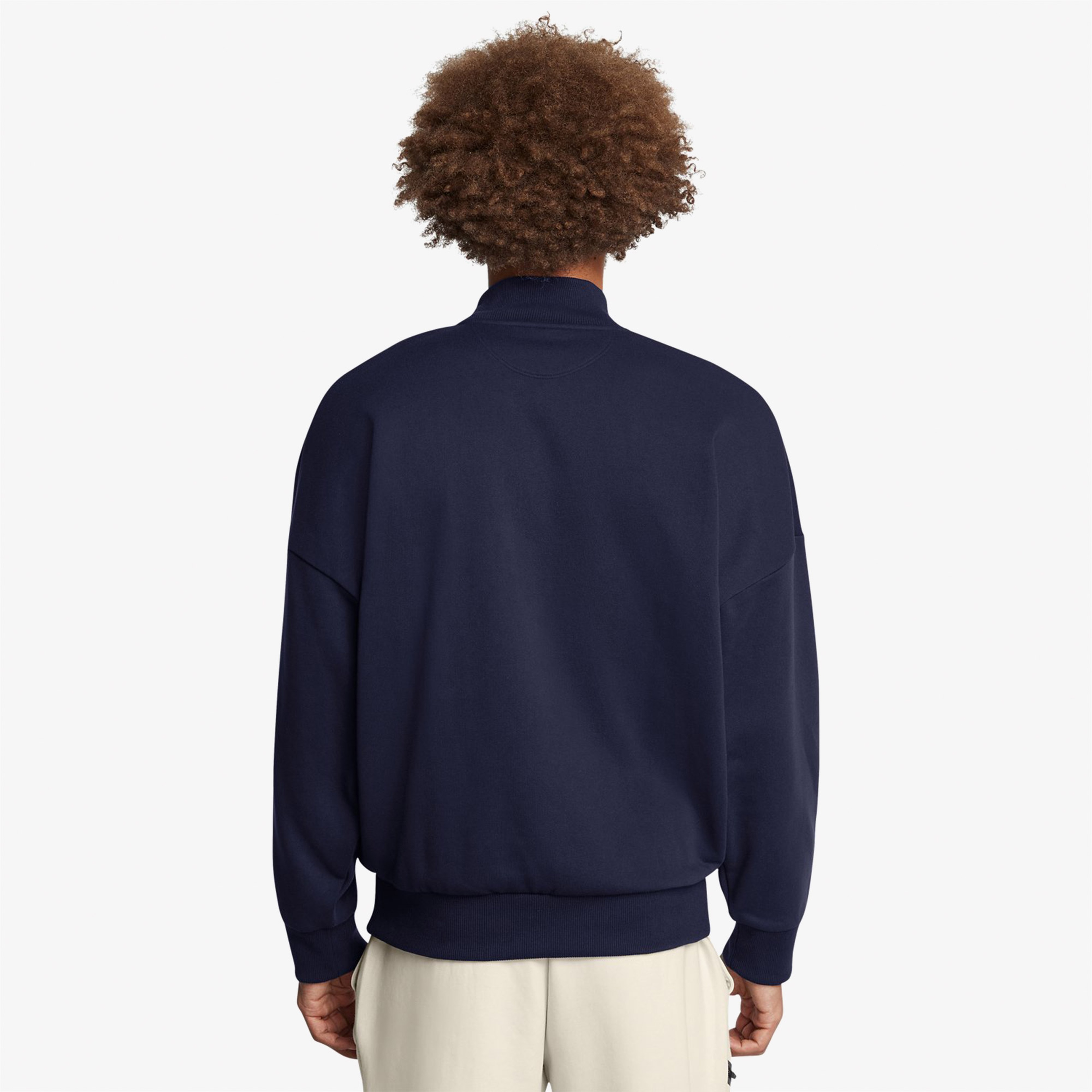 Under Armour icon Hwt Terry Os 1/2 Zip Erkek Lacivert Sweatshirt