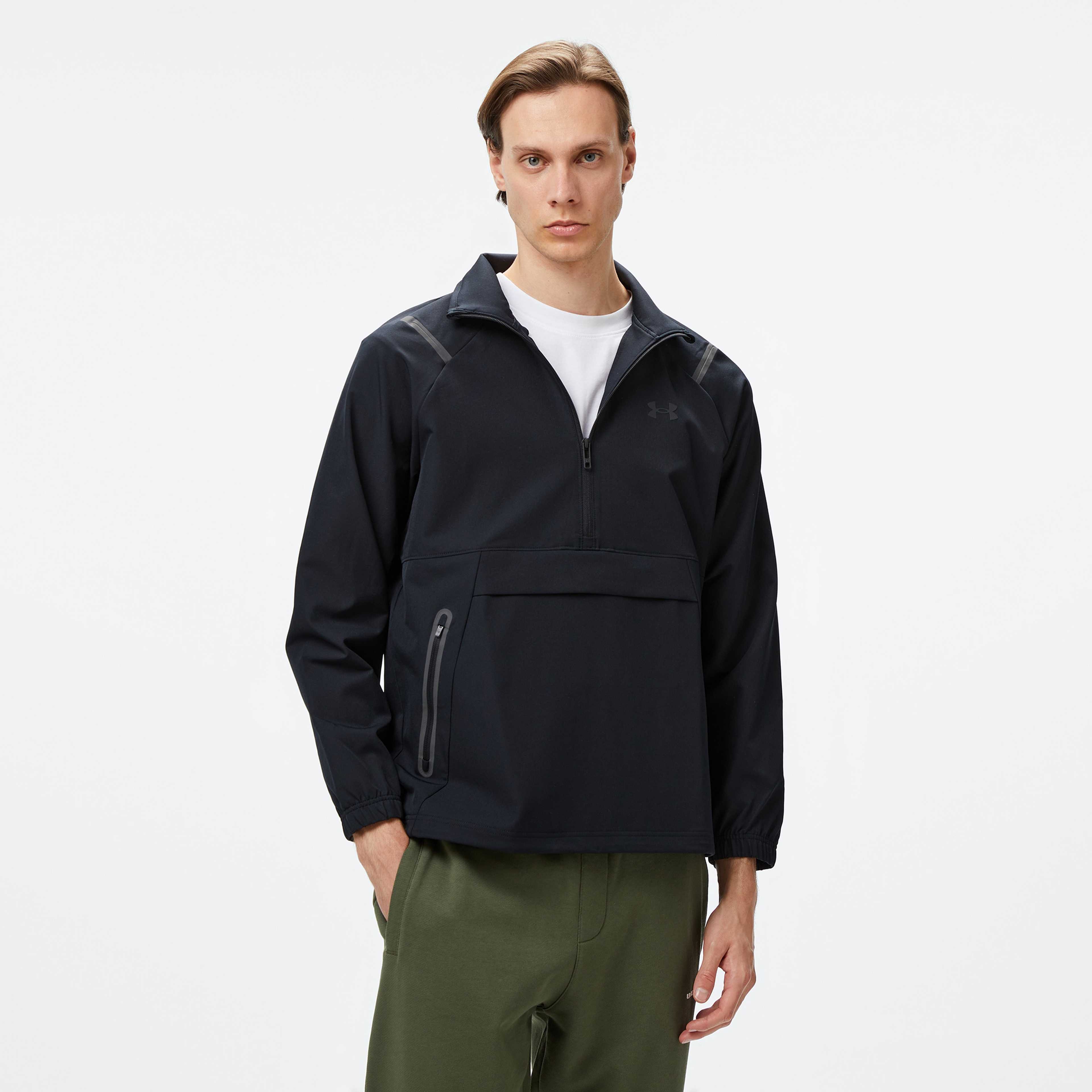 Under Armour Unstoppable Anorak Lc Erkek Siyah Sweatshirt