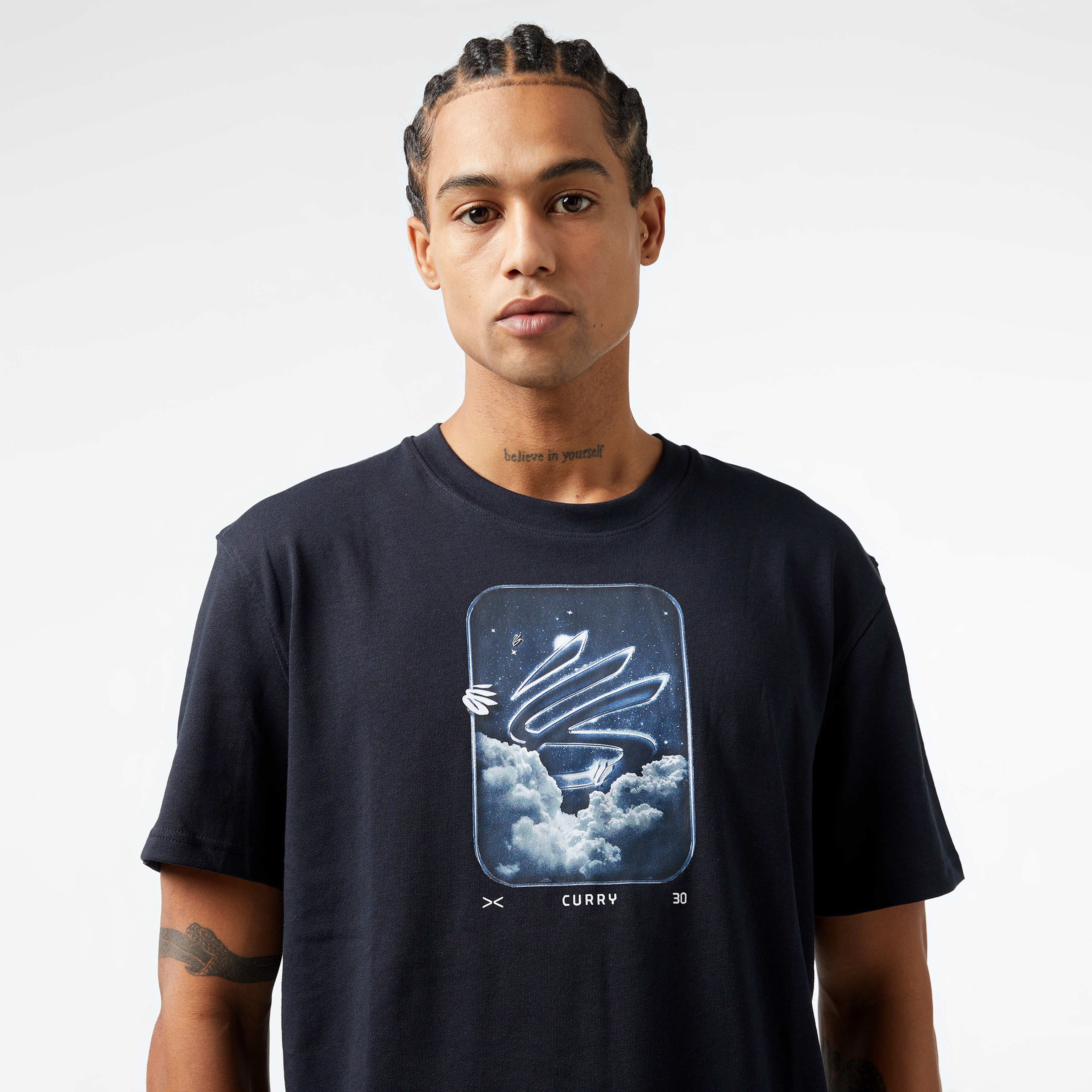 Under Armour Curry Hvyweight Trend  Erkek Siyah T-Shirt