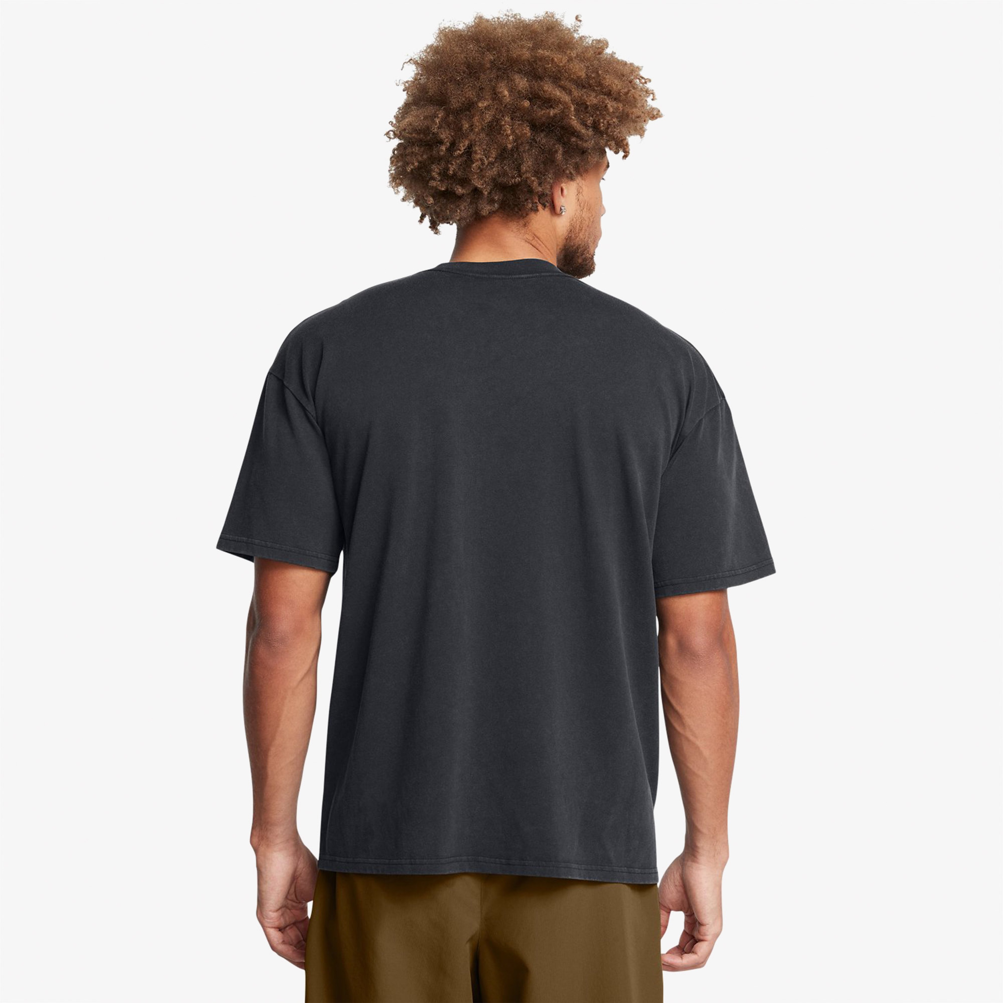 Under Armour Hw Os Logo Yıkamalı Erkek Siyah T-Shirt