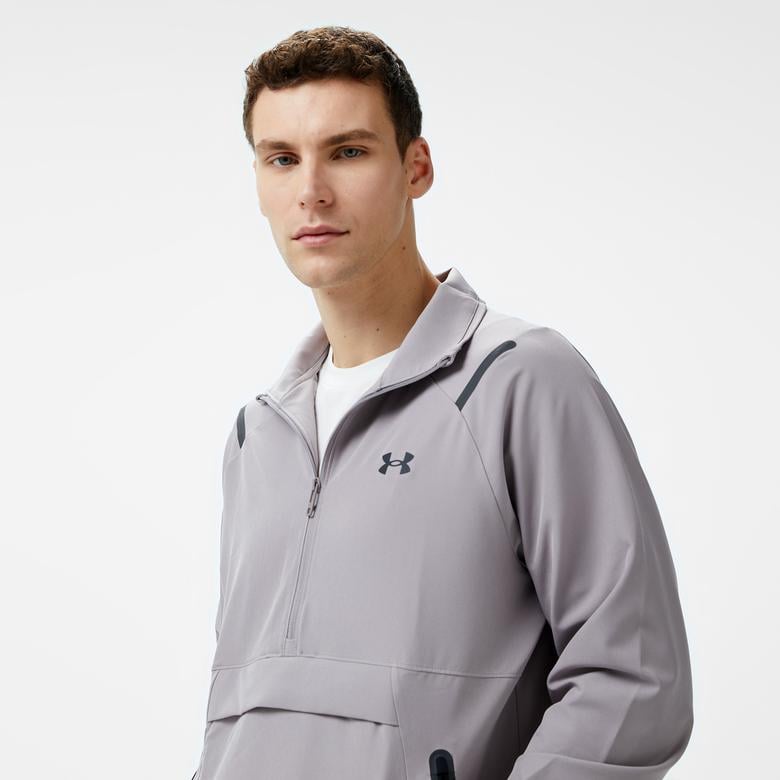Under Armour Unstoppable Anorak LC Erkek Gri Sweatshirt