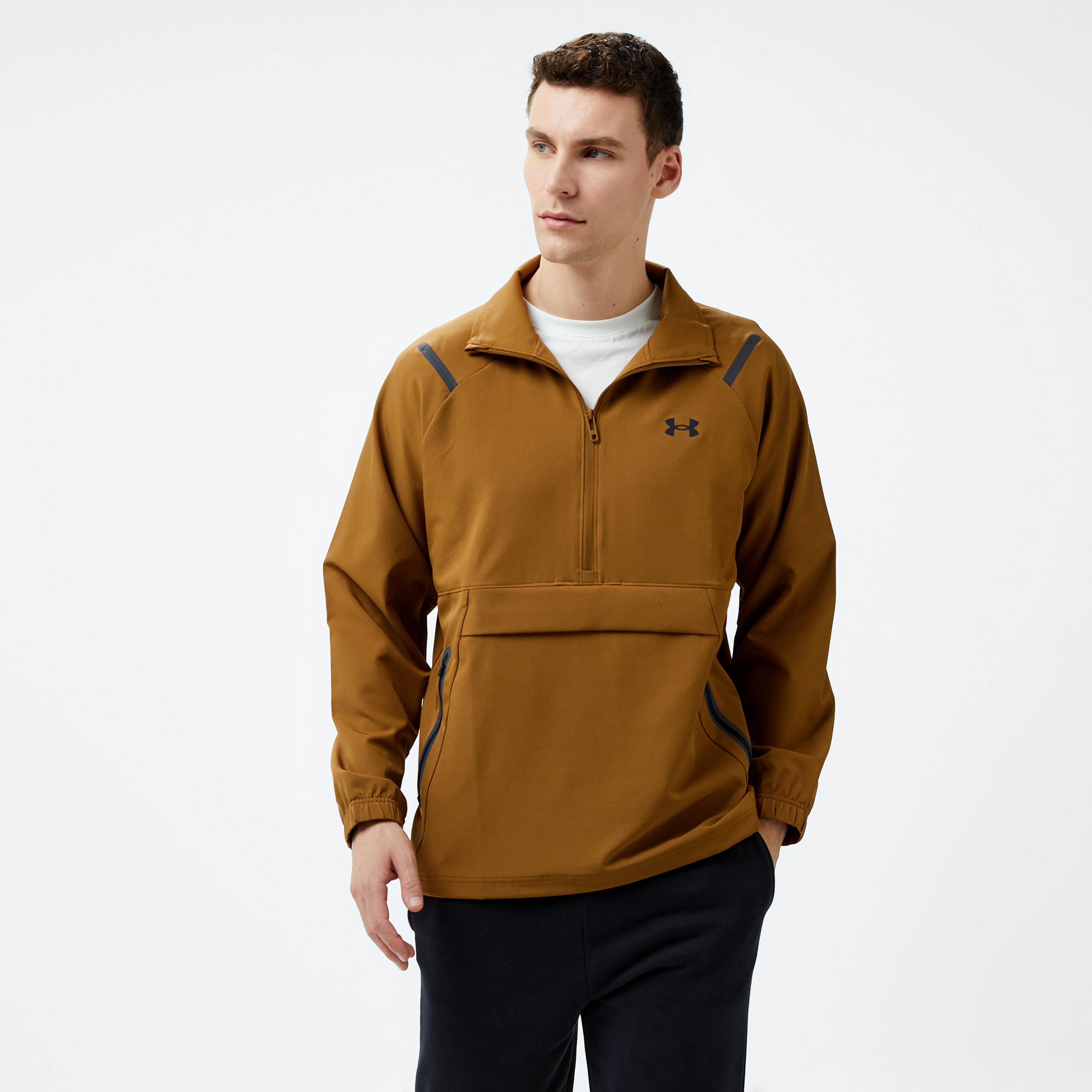Under Armour Unstoppable Anorak Lc Erkek Kahverengi Sweatshirt