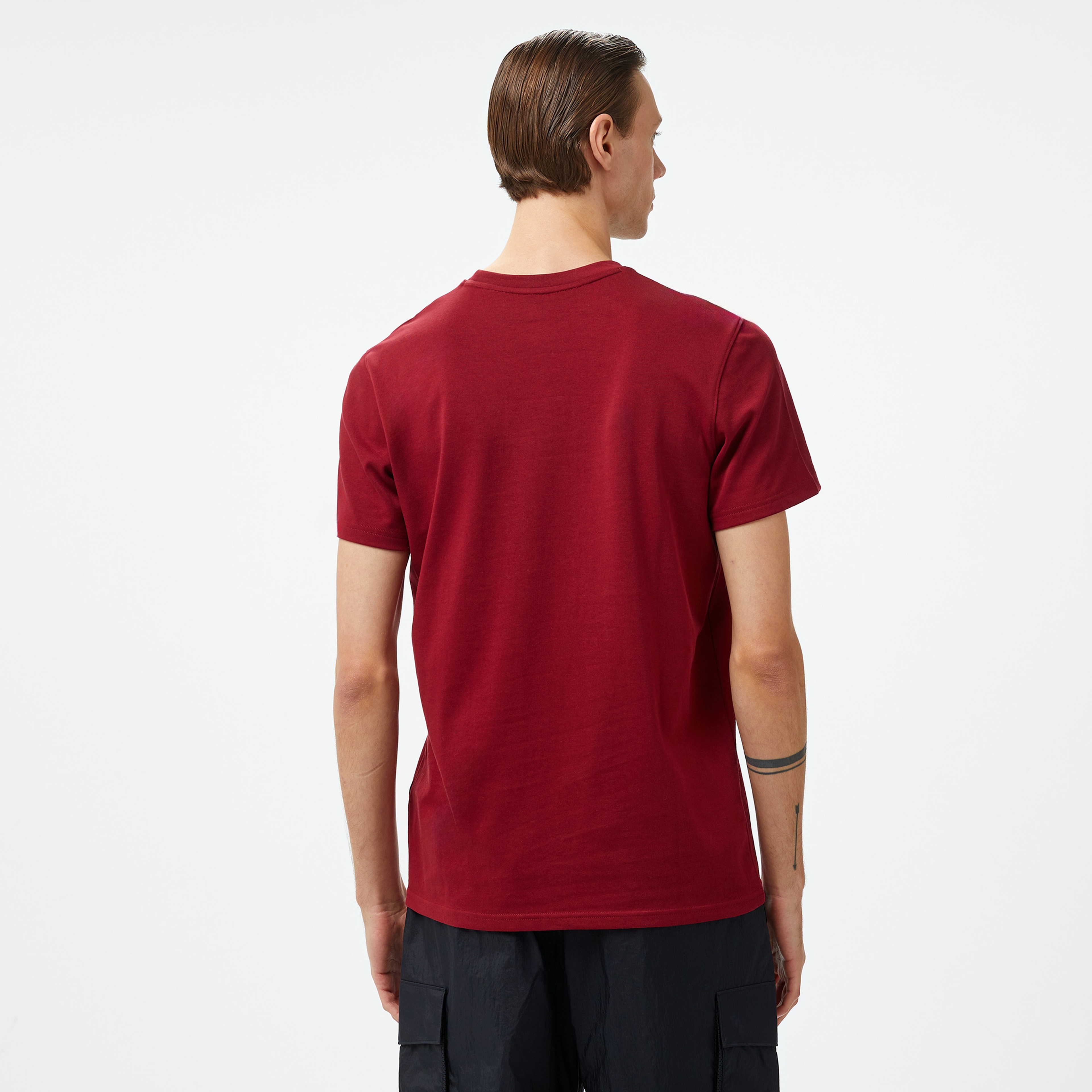Under Armour Logo Emb Heavyweight Ss Erkek Bordo T-Shirt
