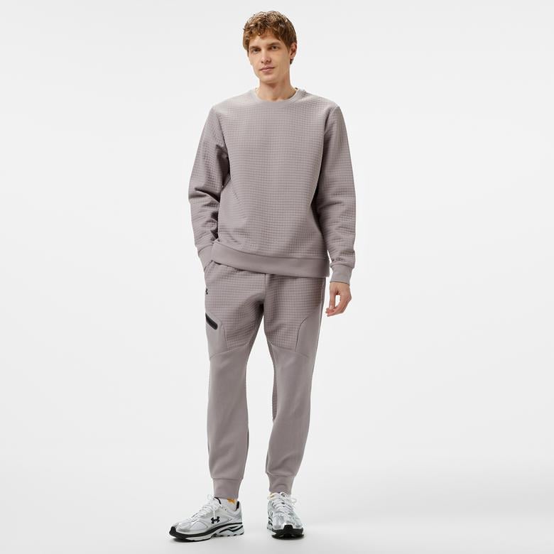 Under Armour Unstoppable Flc Grid Jrg Erkek Gri Eşofman Altı