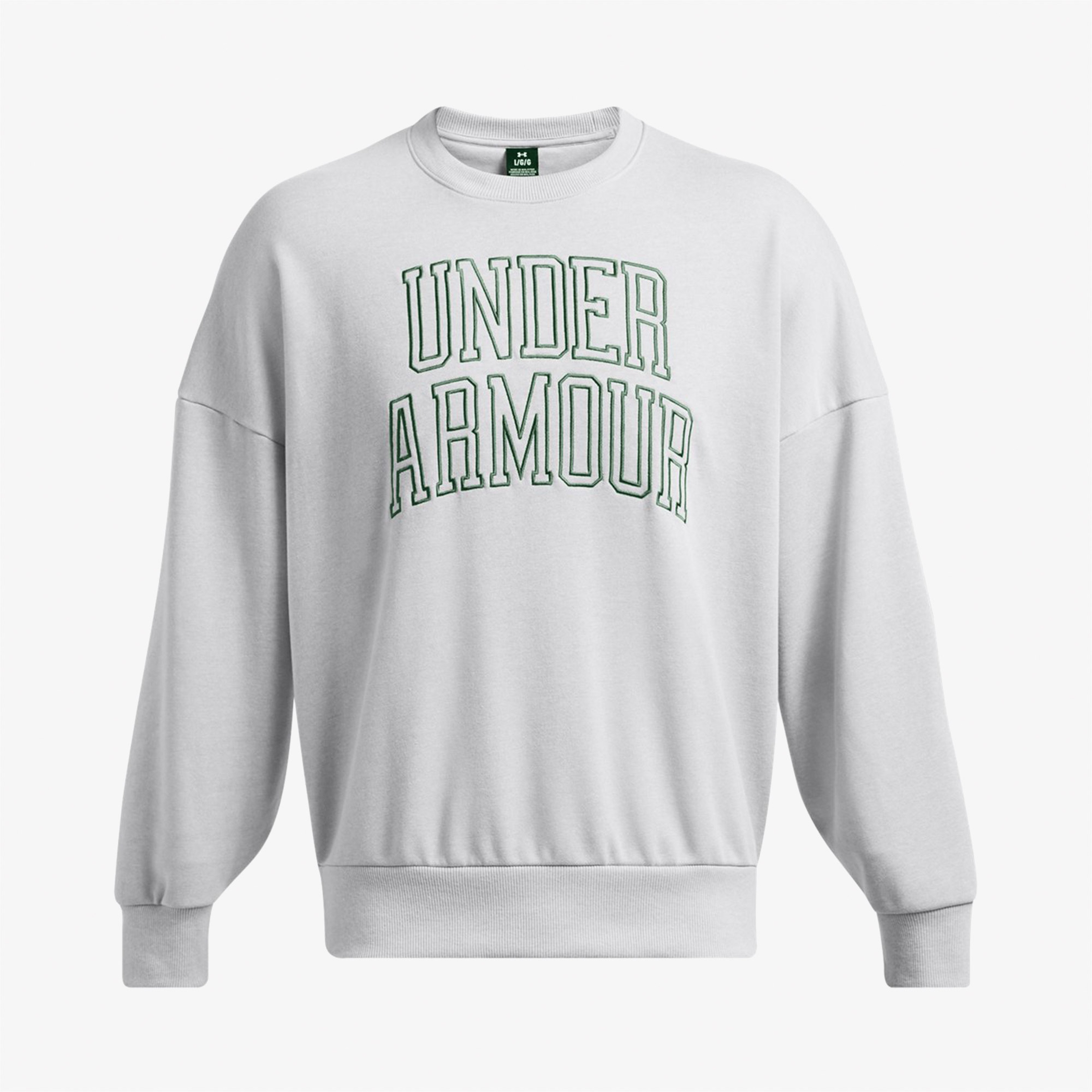 Under Armour icon Hwt Terry Os Crew Erkek Gri Sweatshirt