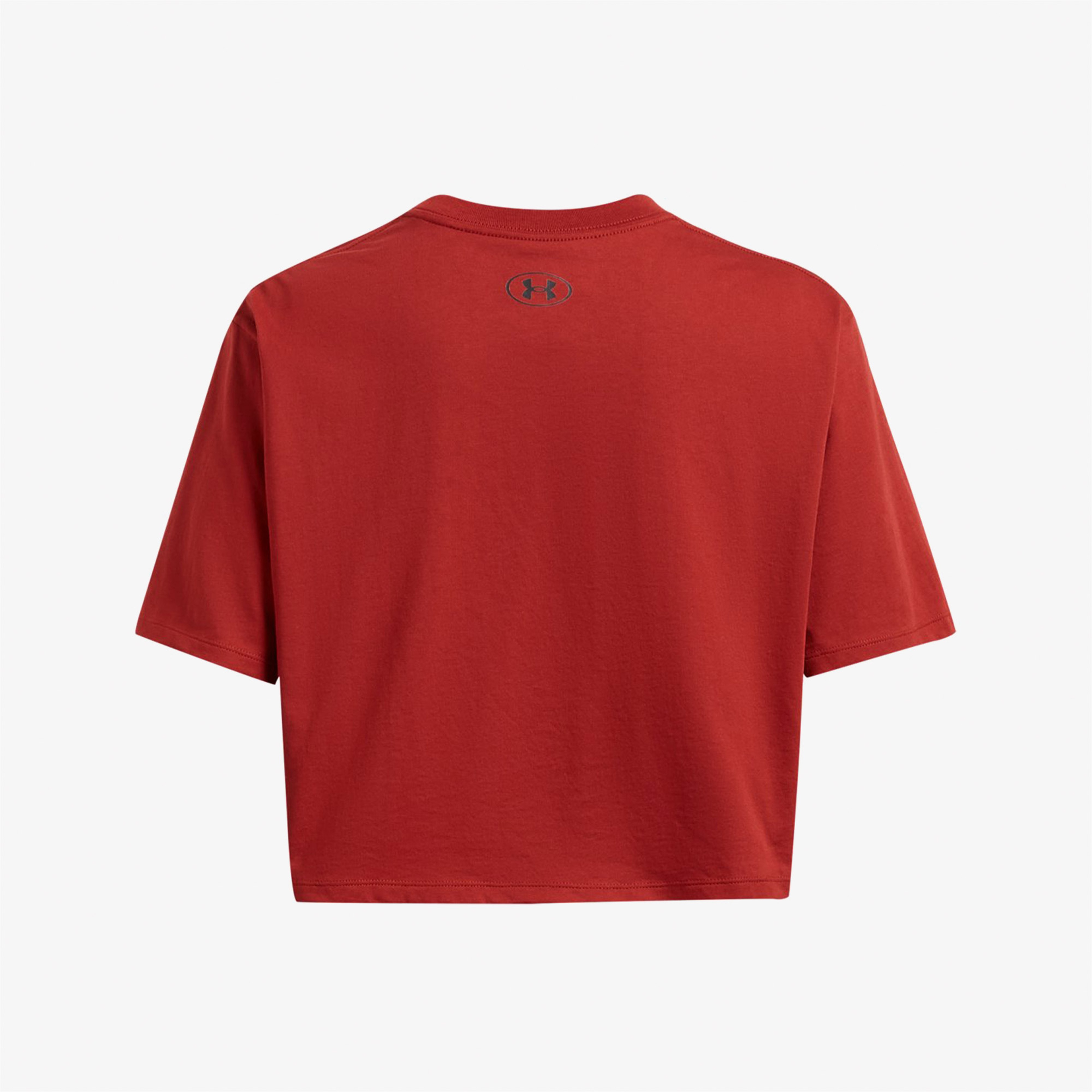 Under Armour Boxy Crop Logo Ss Kadın Turuncu T-Shirt