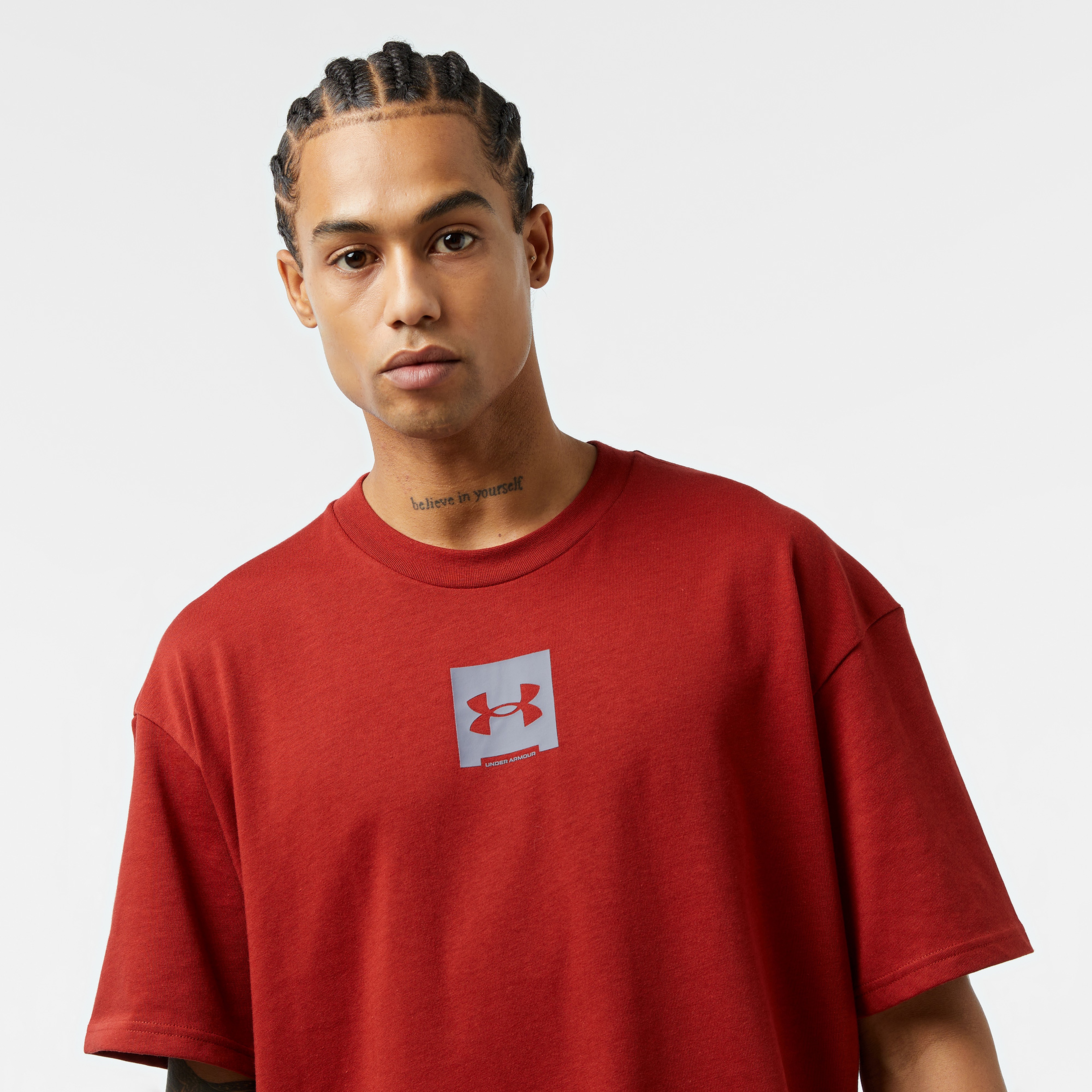 Under Armour Hw Os Sm Box Ss Erkek Turuncu T-Shirt