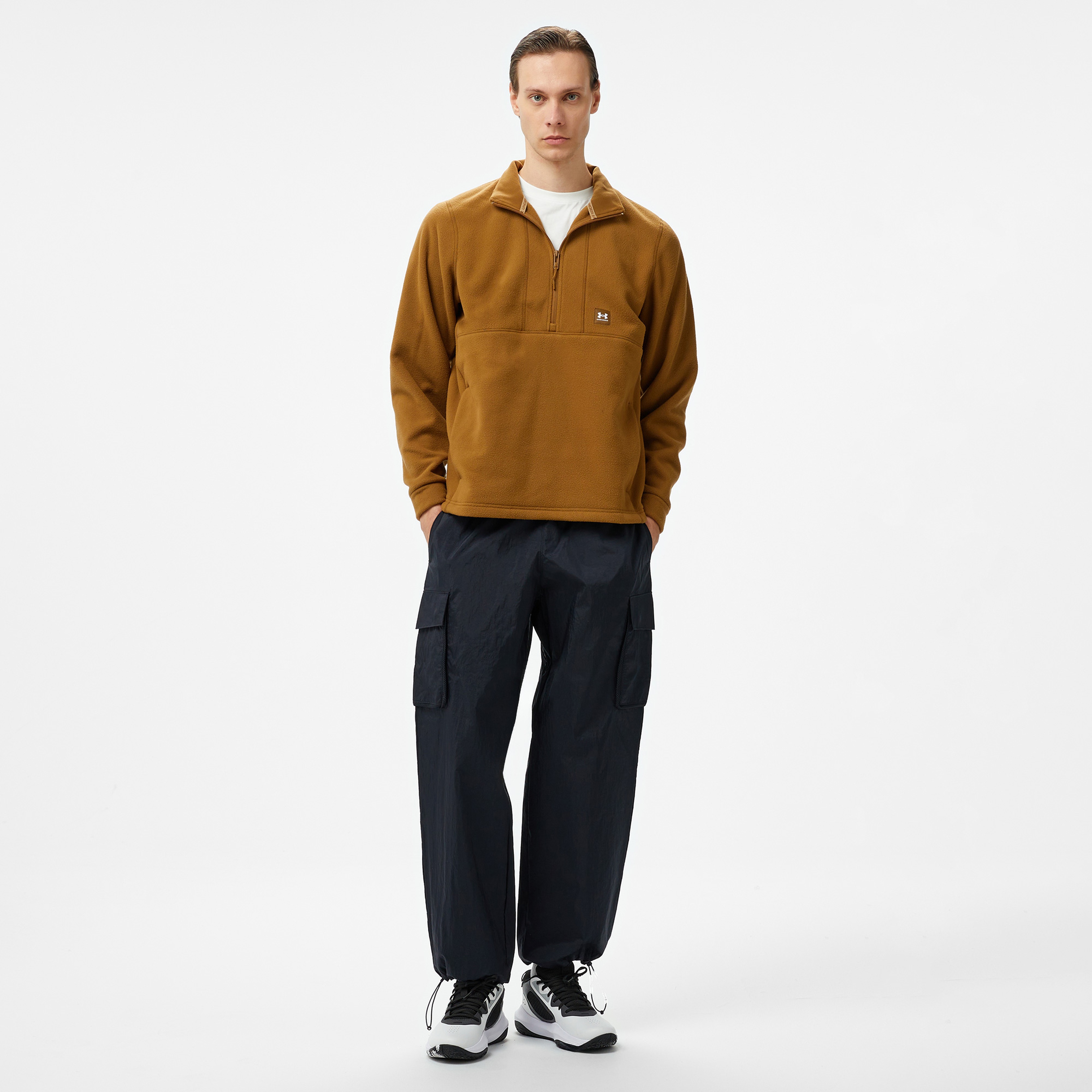 Under Armour Expanse Fleece Hz Erkek Kahverengi Sweatshirt