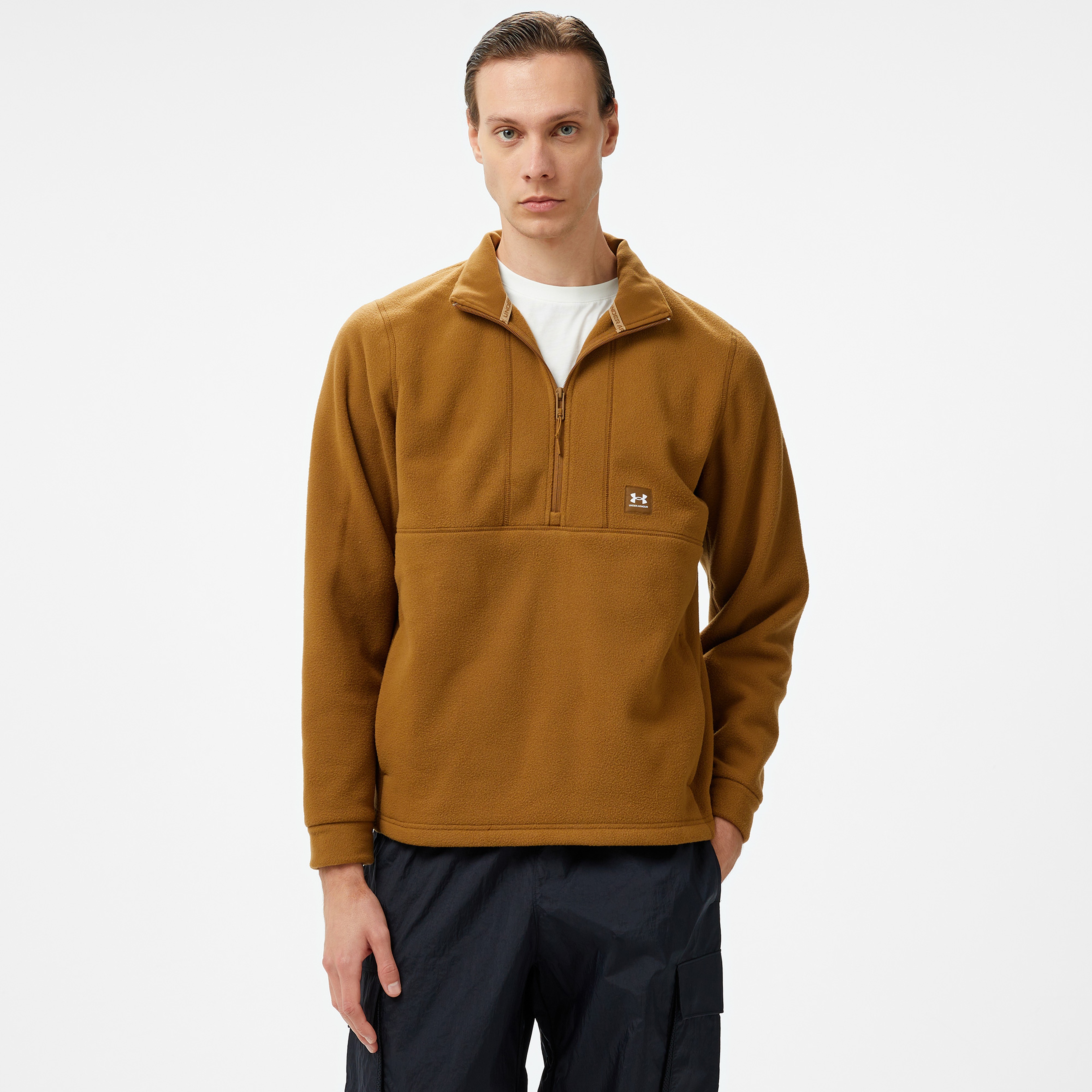 Under Armour Expanse Fleece Hz Erkek Kahverengi Sweatshirt