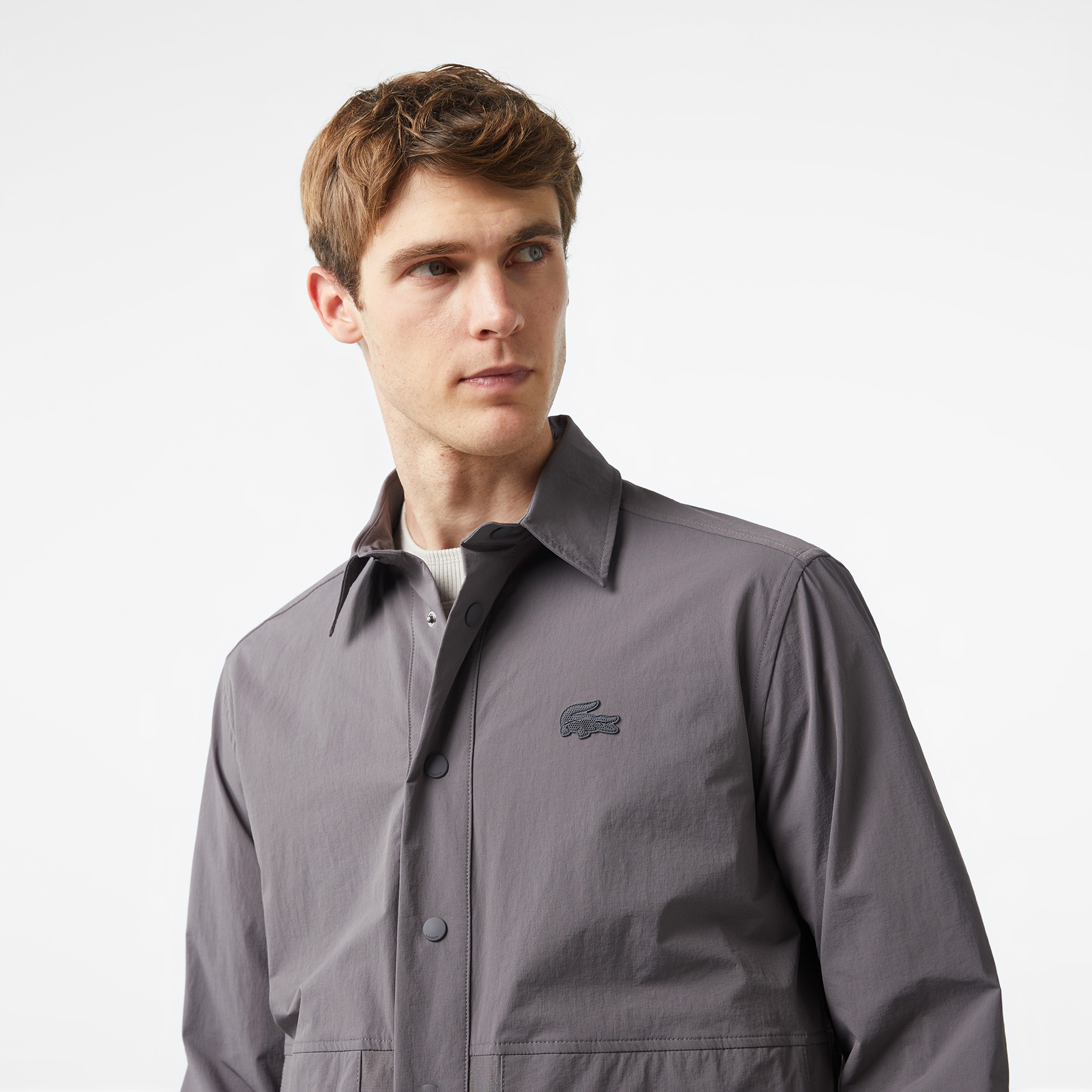 Lacoste x House of SuperStep Erkek Siyah Gömlek