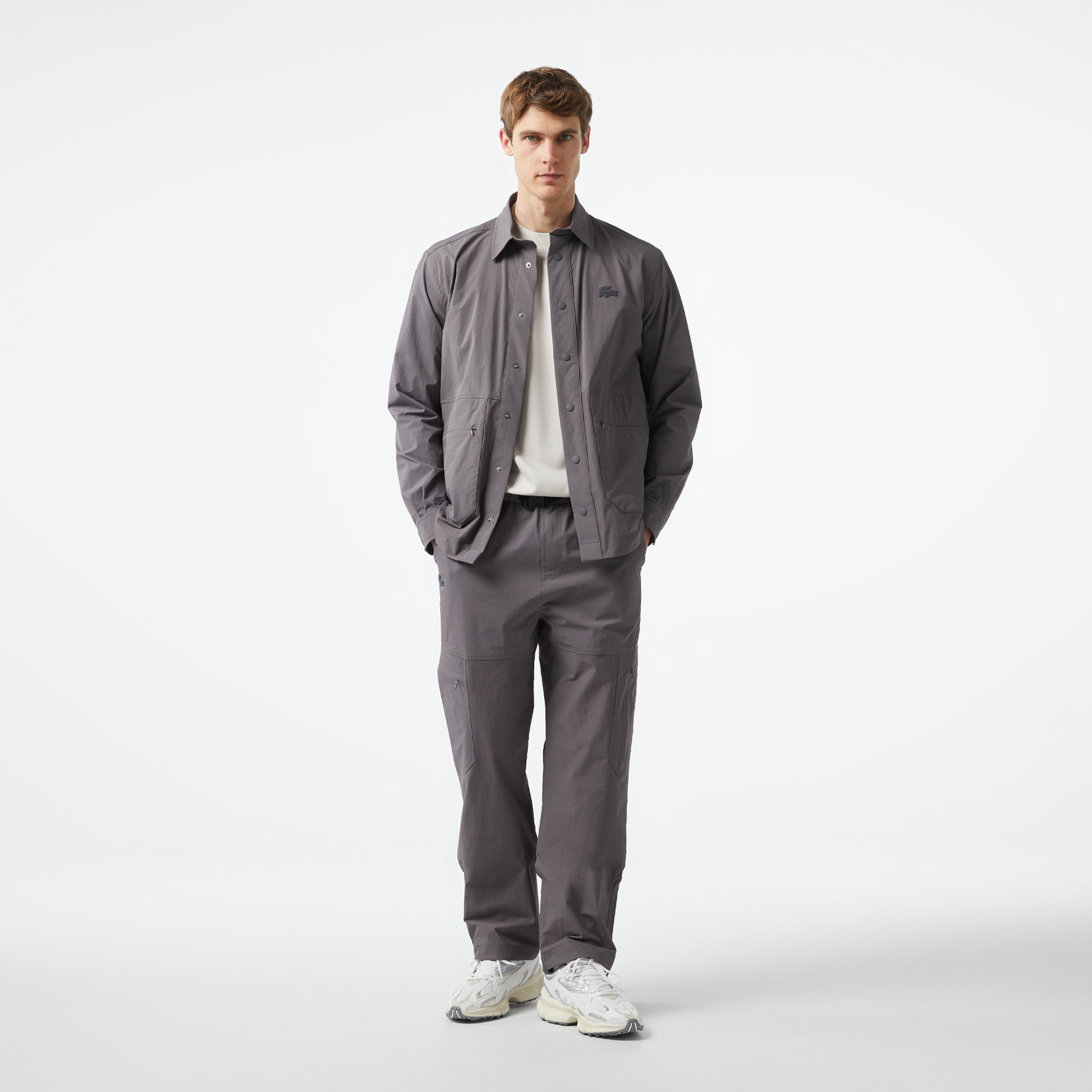 Lacoste x House of SuperStep Erkek Siyah Gömlek