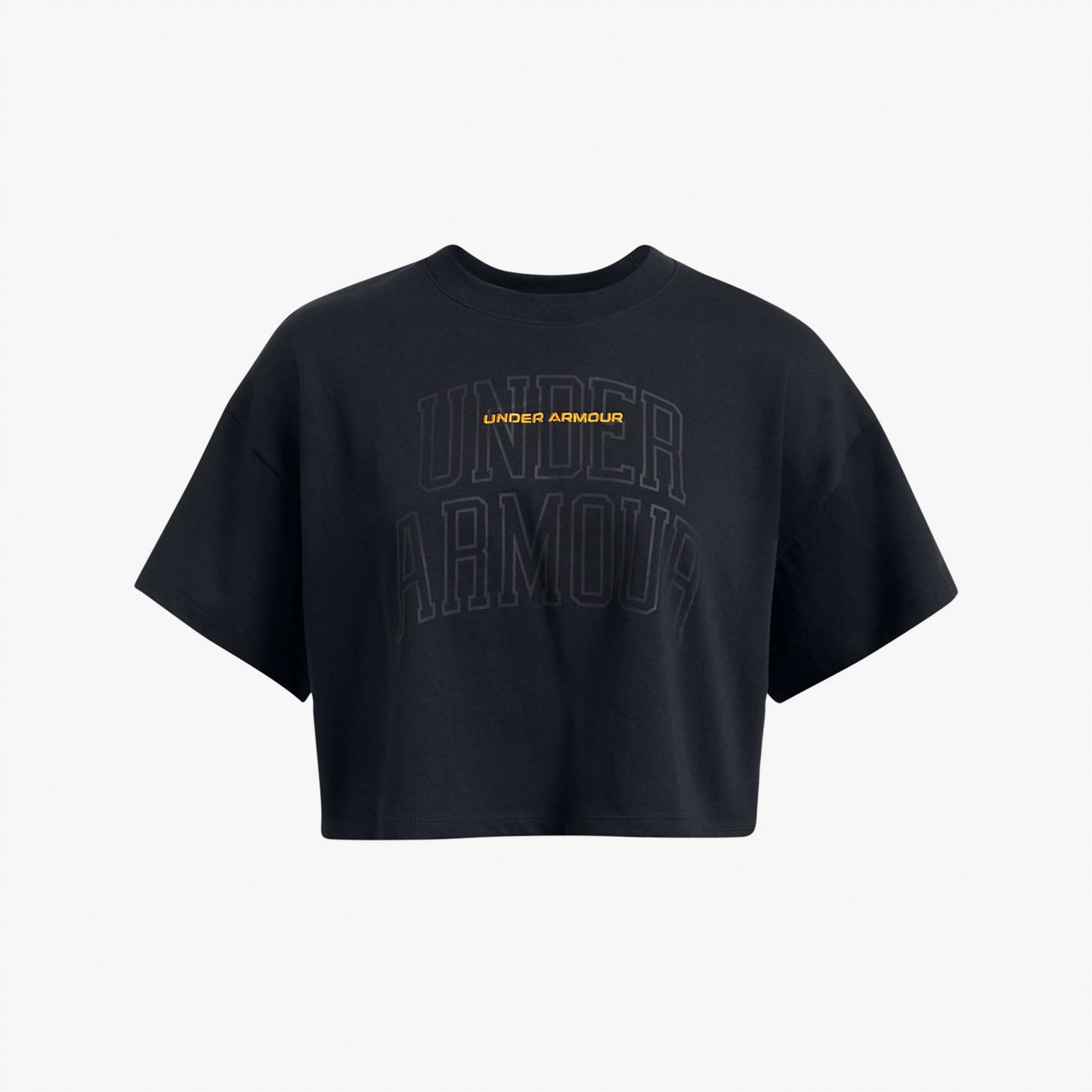 Under Armour Varsity Mix Hw Ss Crop Kadın Siyah T-Shirt