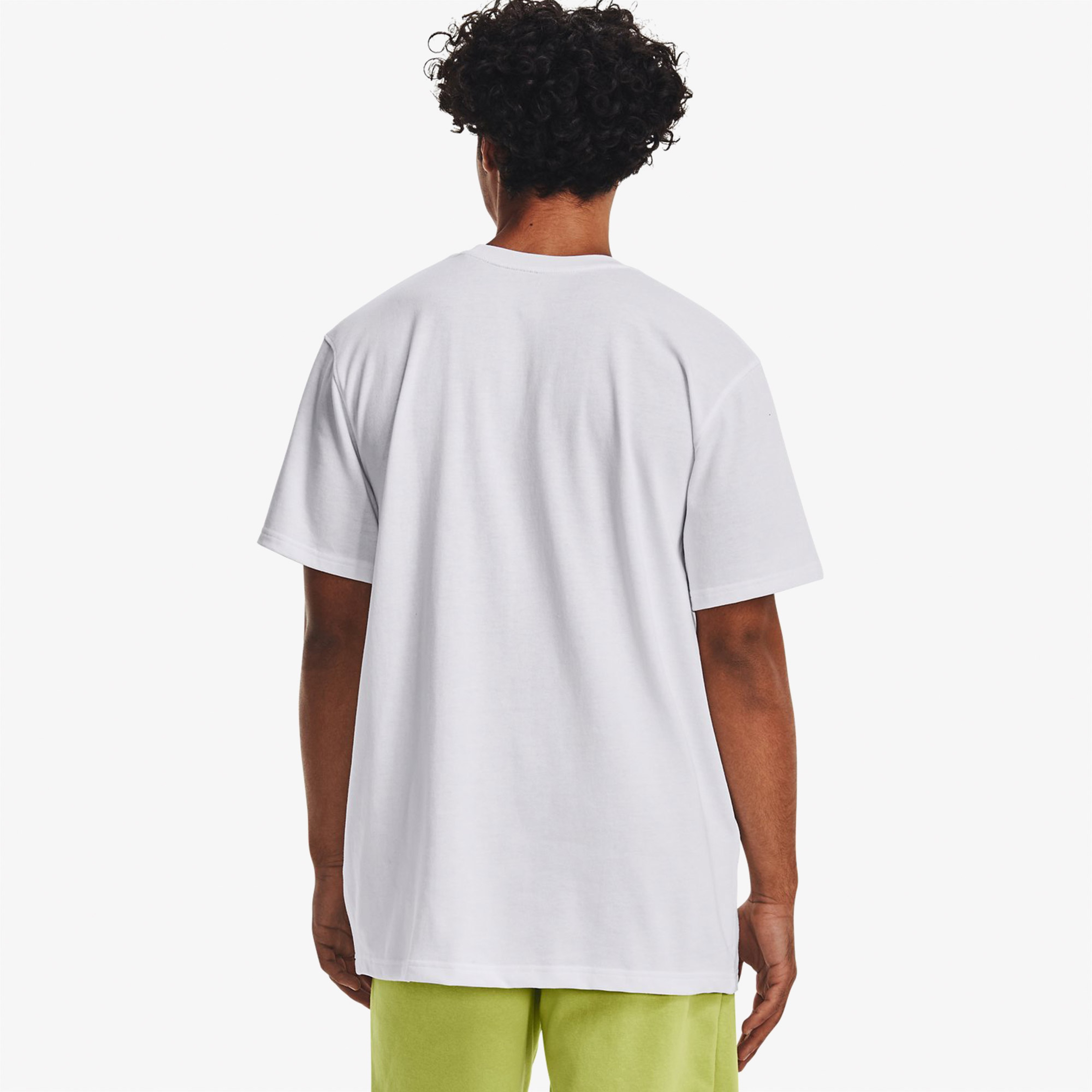 Under Armour Logo Emb Heavyweight Ss Erkek Beyaz T-Shirt