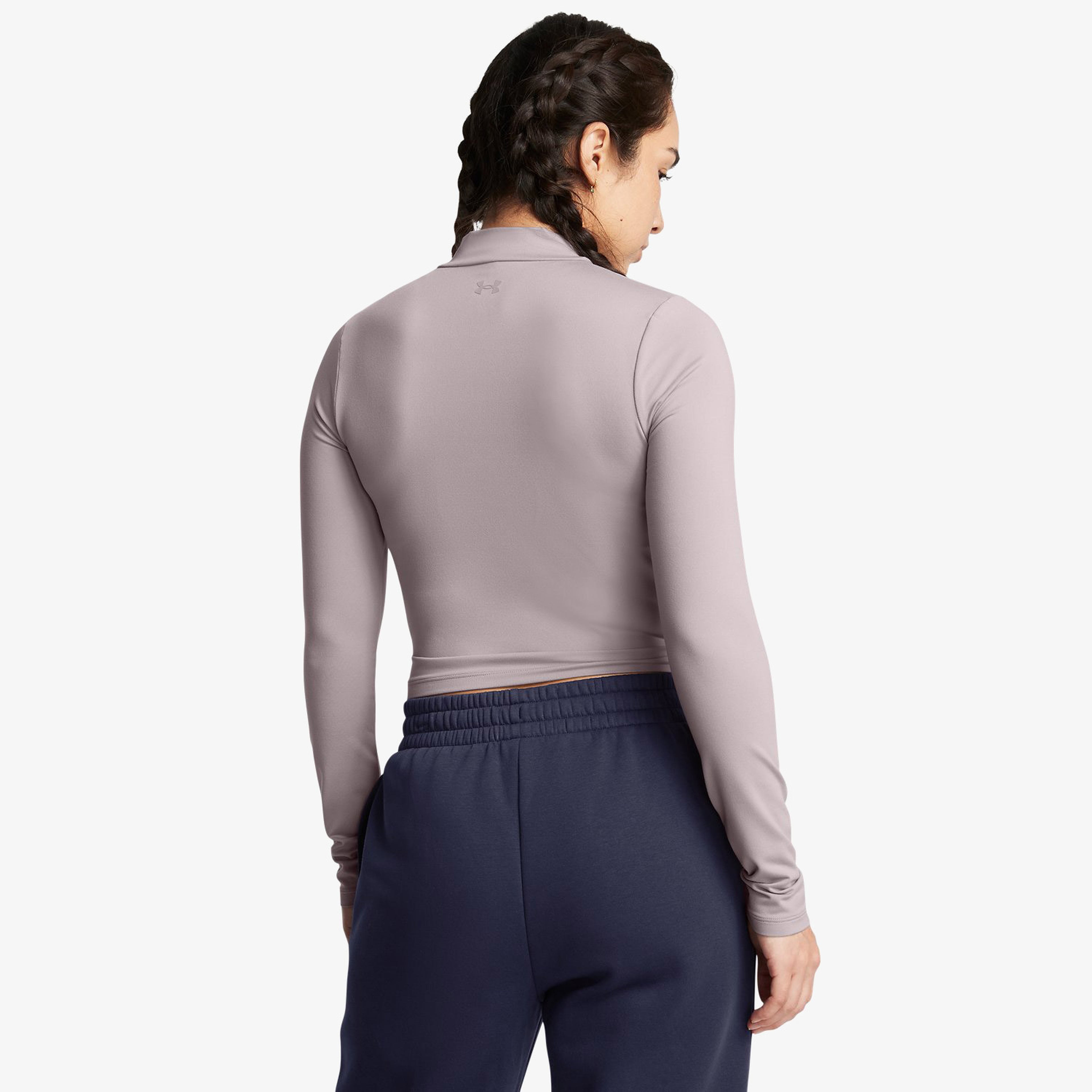 Under Armour Meridian Ls Mock Kadın Gri Sweatshirt