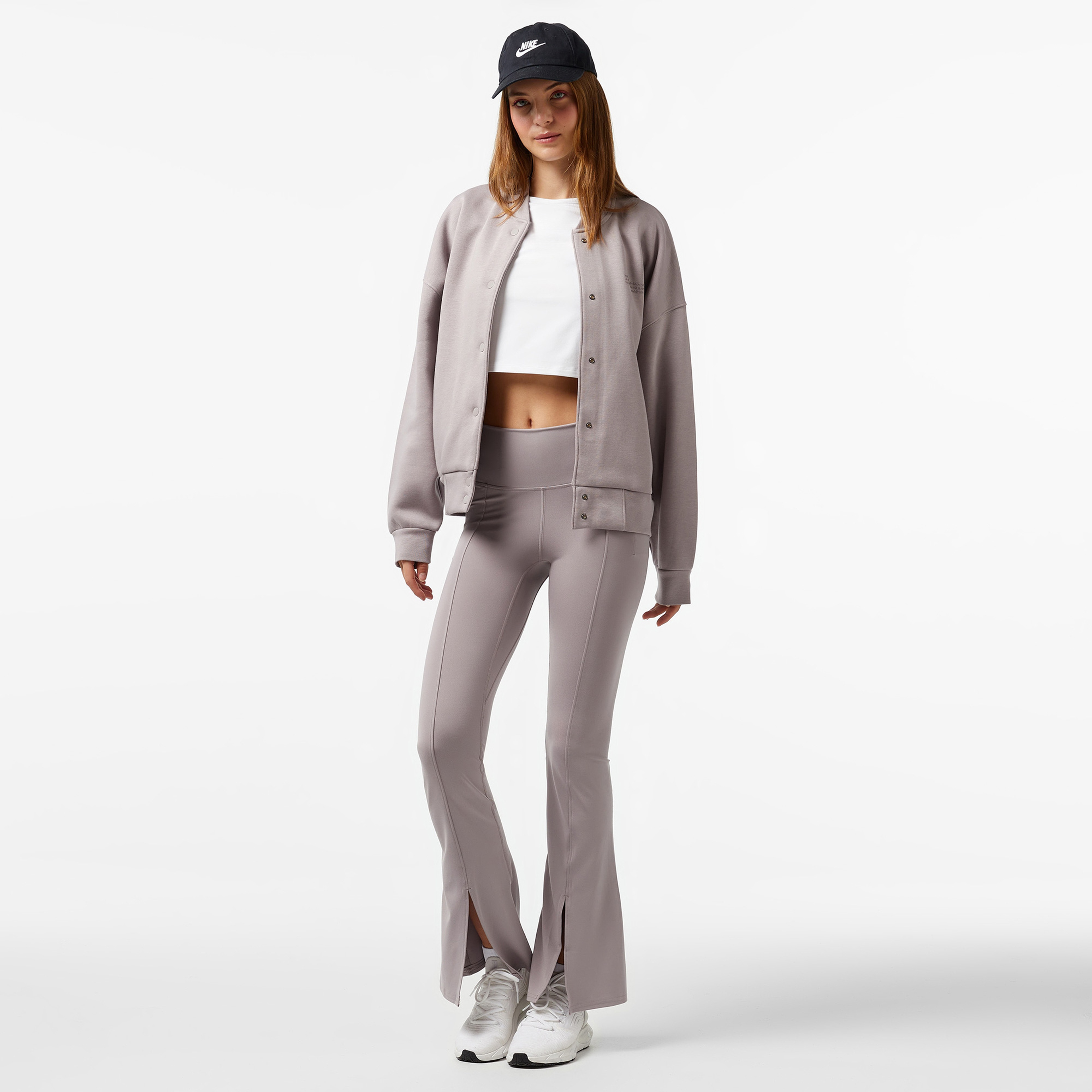 Under Armour icon Flc Varsity  Kadın Gri Ceket