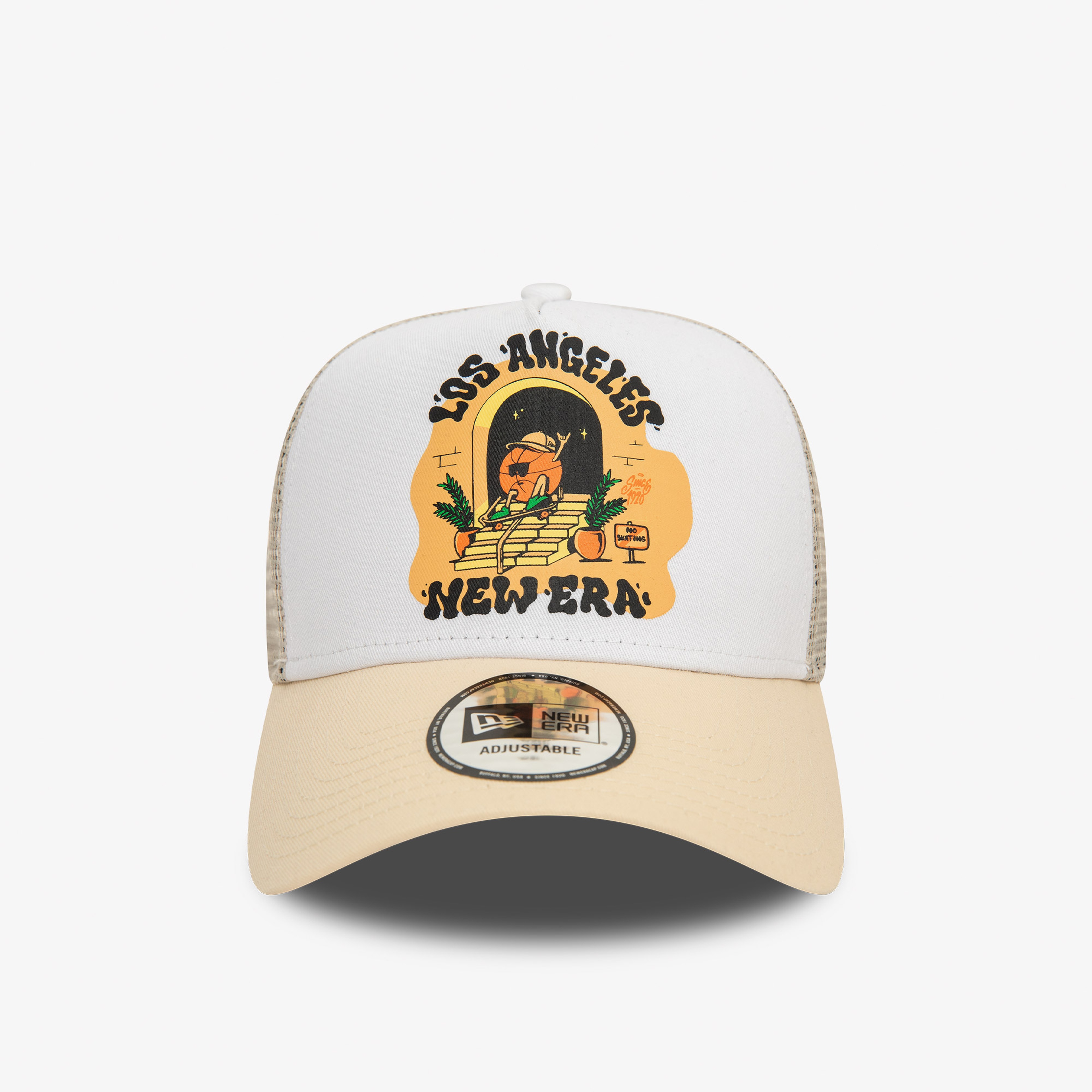 New Era Graphic Print Trucker Newera Ltc Unisex Bej Şapka