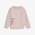 Puma X Trolls Graphic Crew Çocuk Pembe Sweatshirt