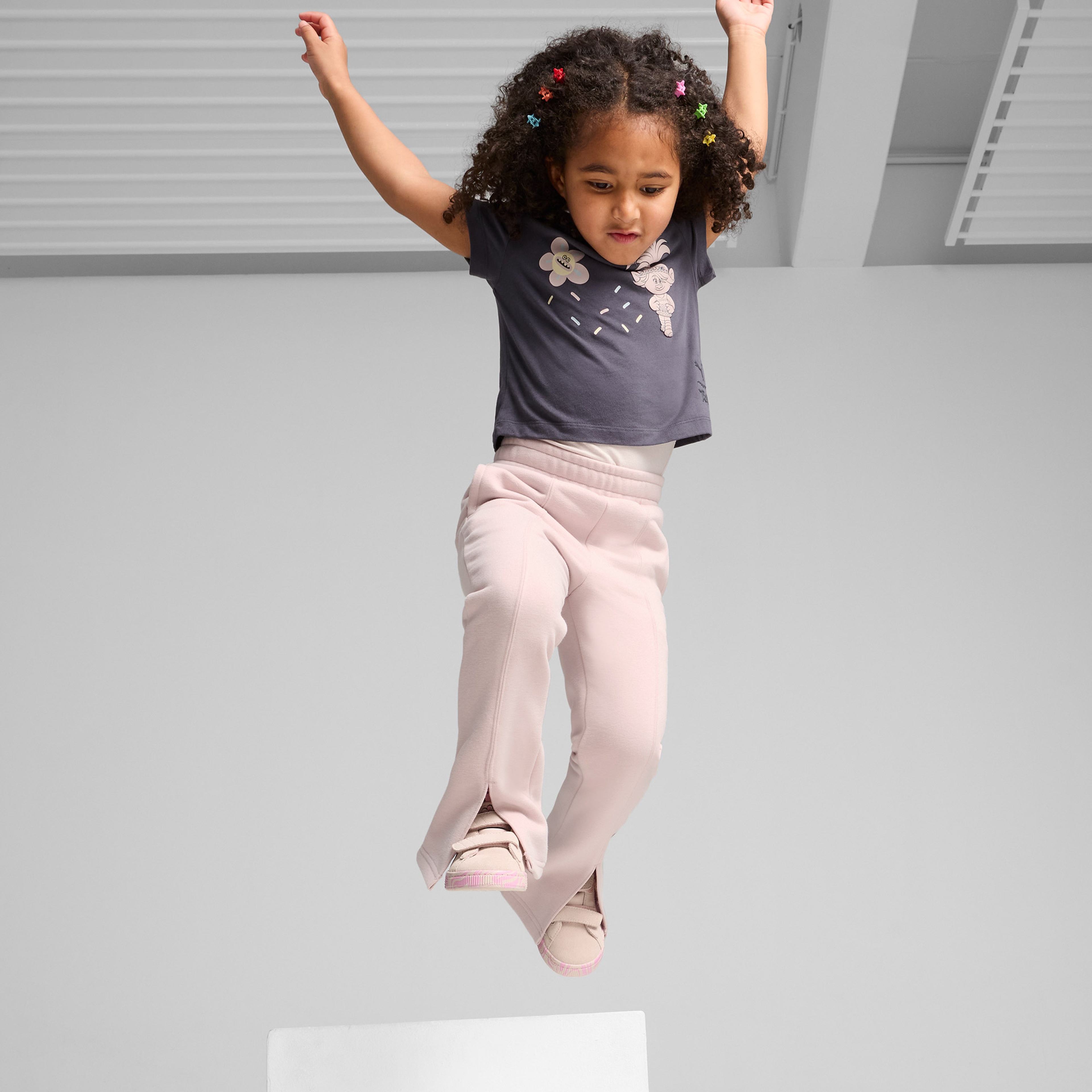 Puma X Trolls Flared Çocuk Pembe Eşofman Altı