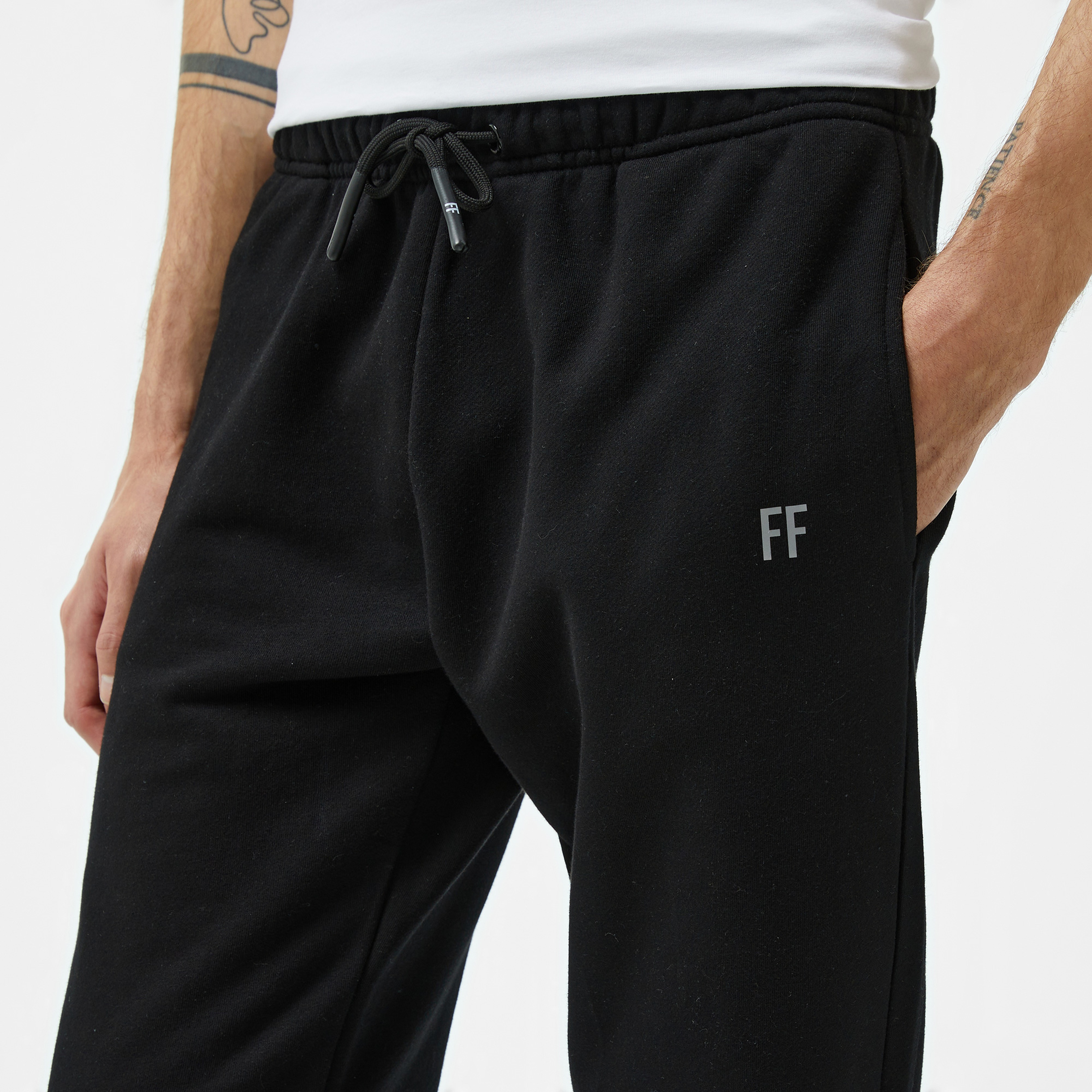Forfun Reflective Ff Erkek Siyah Eşofman Altı