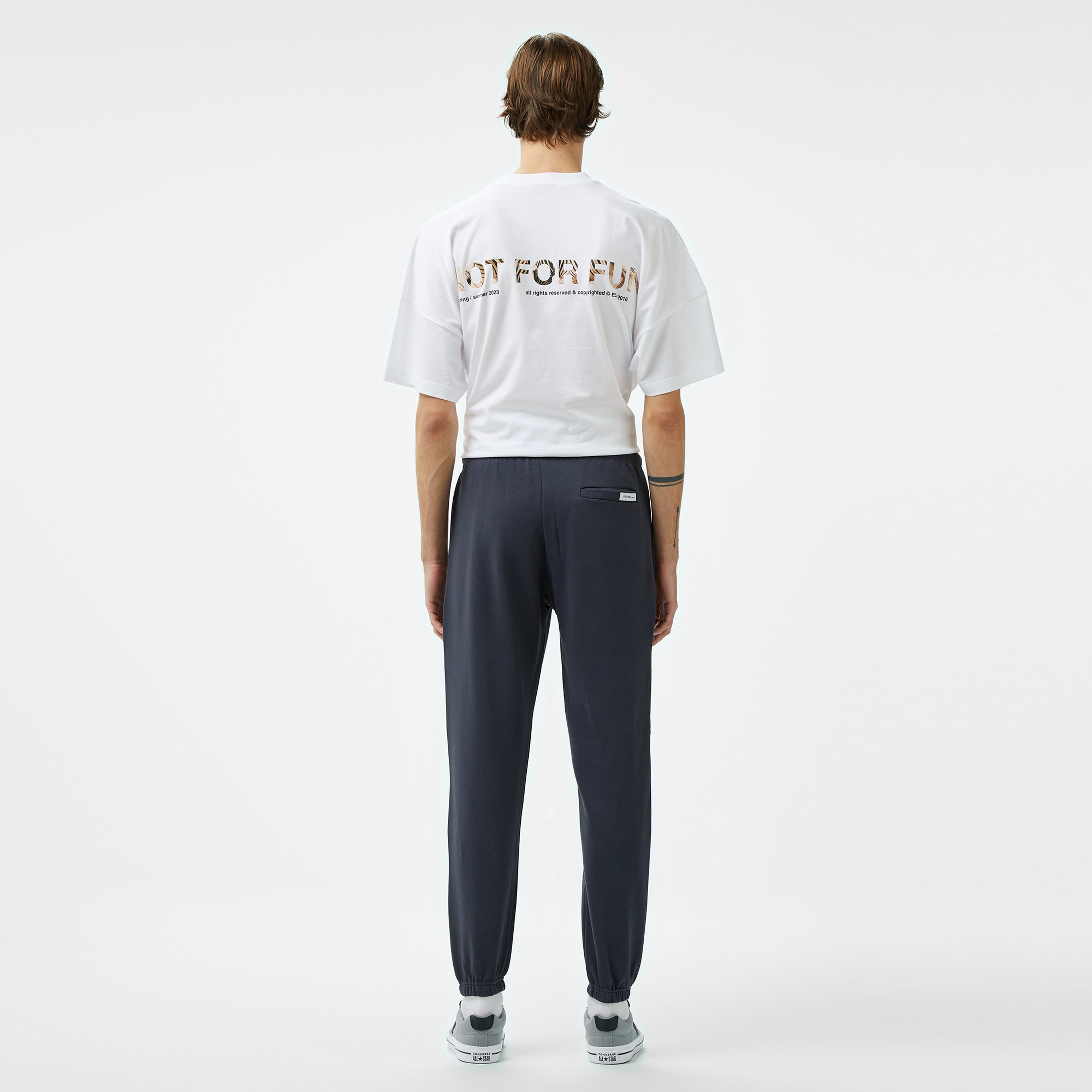 Forfun Reflective Ff Erkek Gri Eşofman Altı