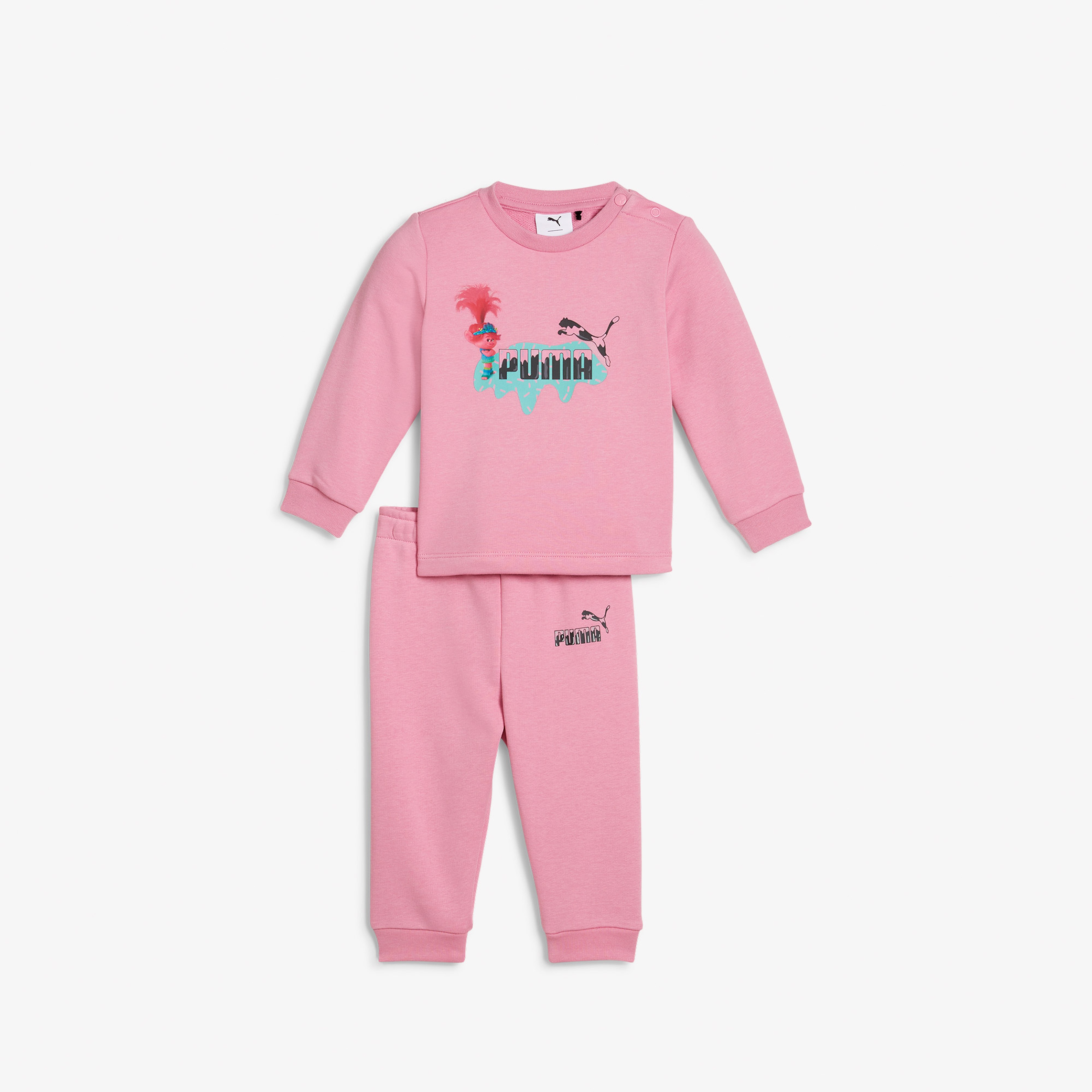 Puma X Trolls Crew Bebek Pembe Eşofman Takımı