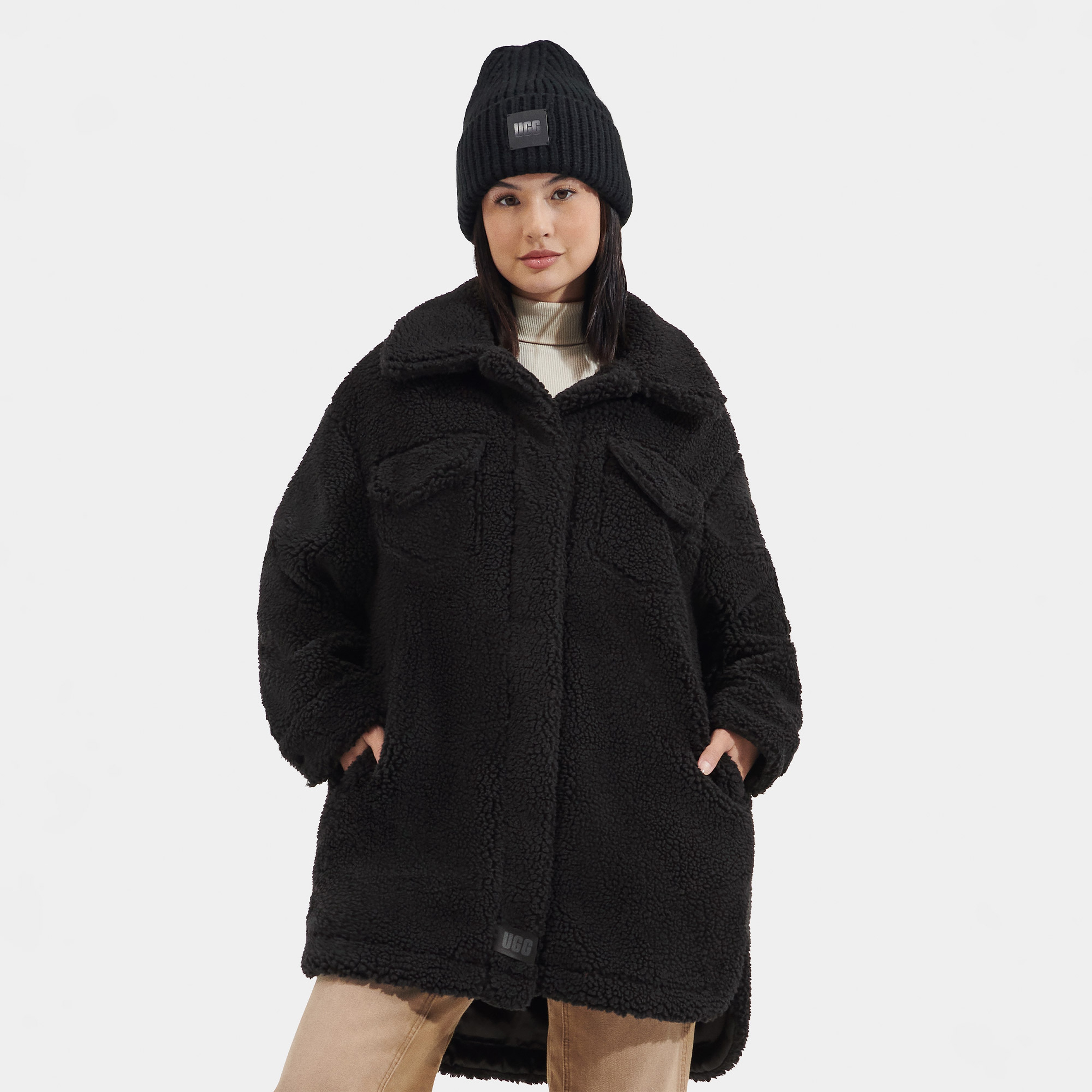 UGG Frankie Ugg Fluff Kadın Siyah Ceket