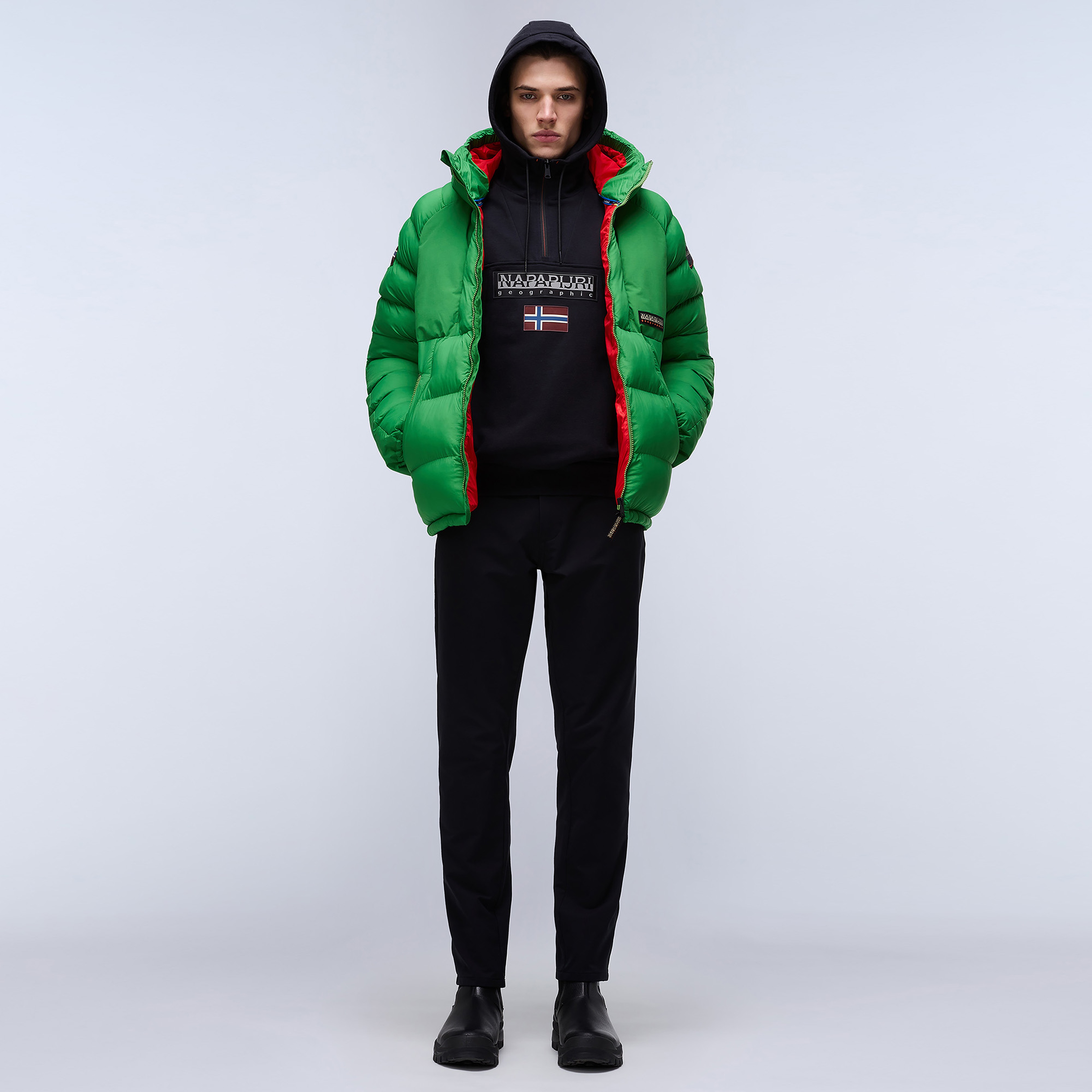 Napapijri Burgee Hzh 2.0 Erkek Siyah Sweatshirt