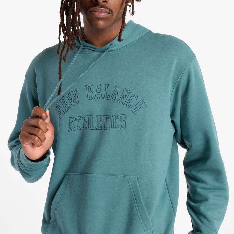 New Balance Graphic Erkek Yeşil Hoodie