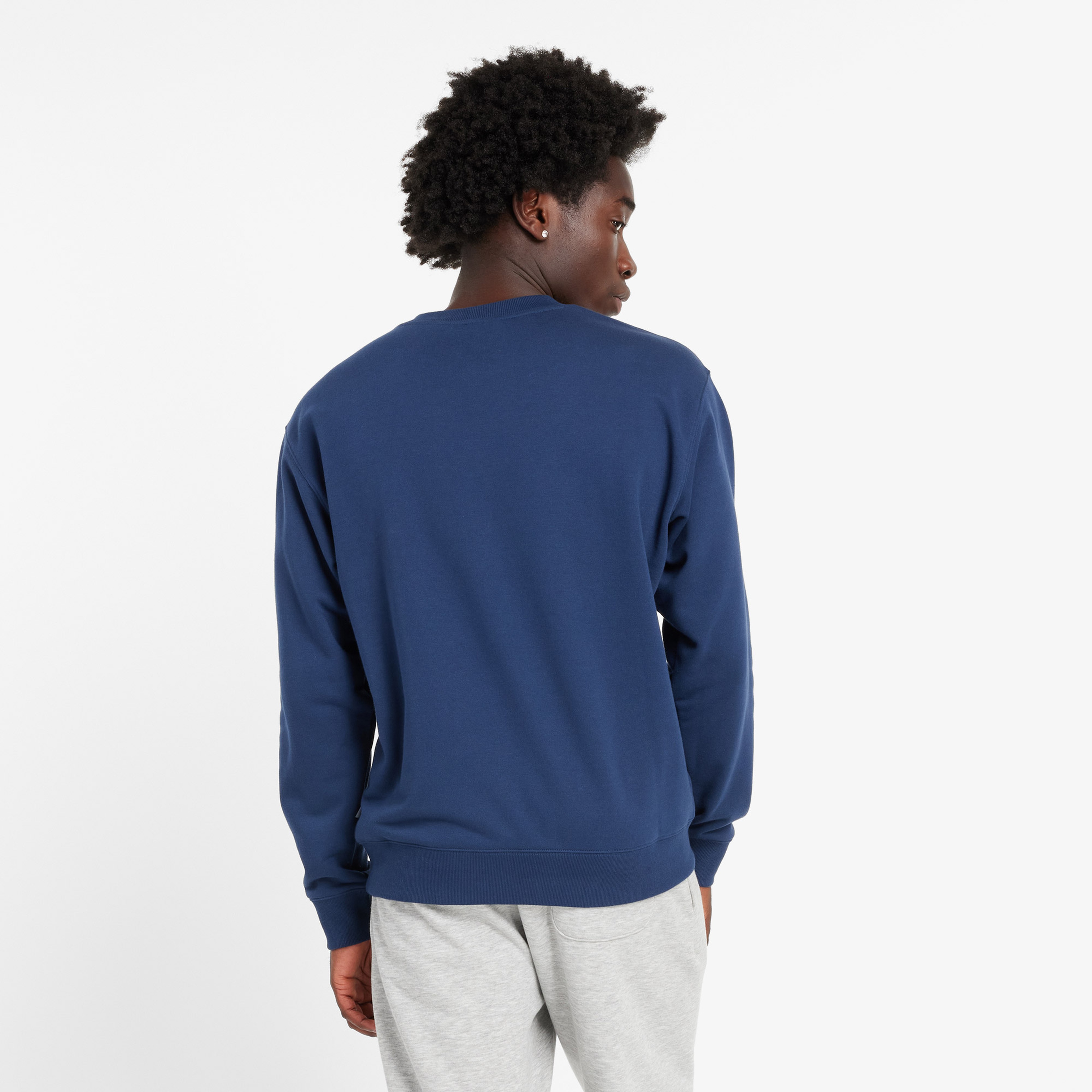 New Balance Graphic Crew 1 Erkek Lacivert Sweatshirt