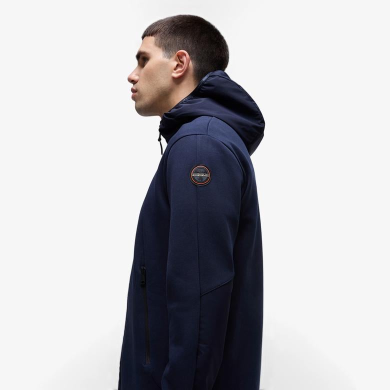 Napapijri Lys Full-Zip Erkek Mavi Sweatshirt