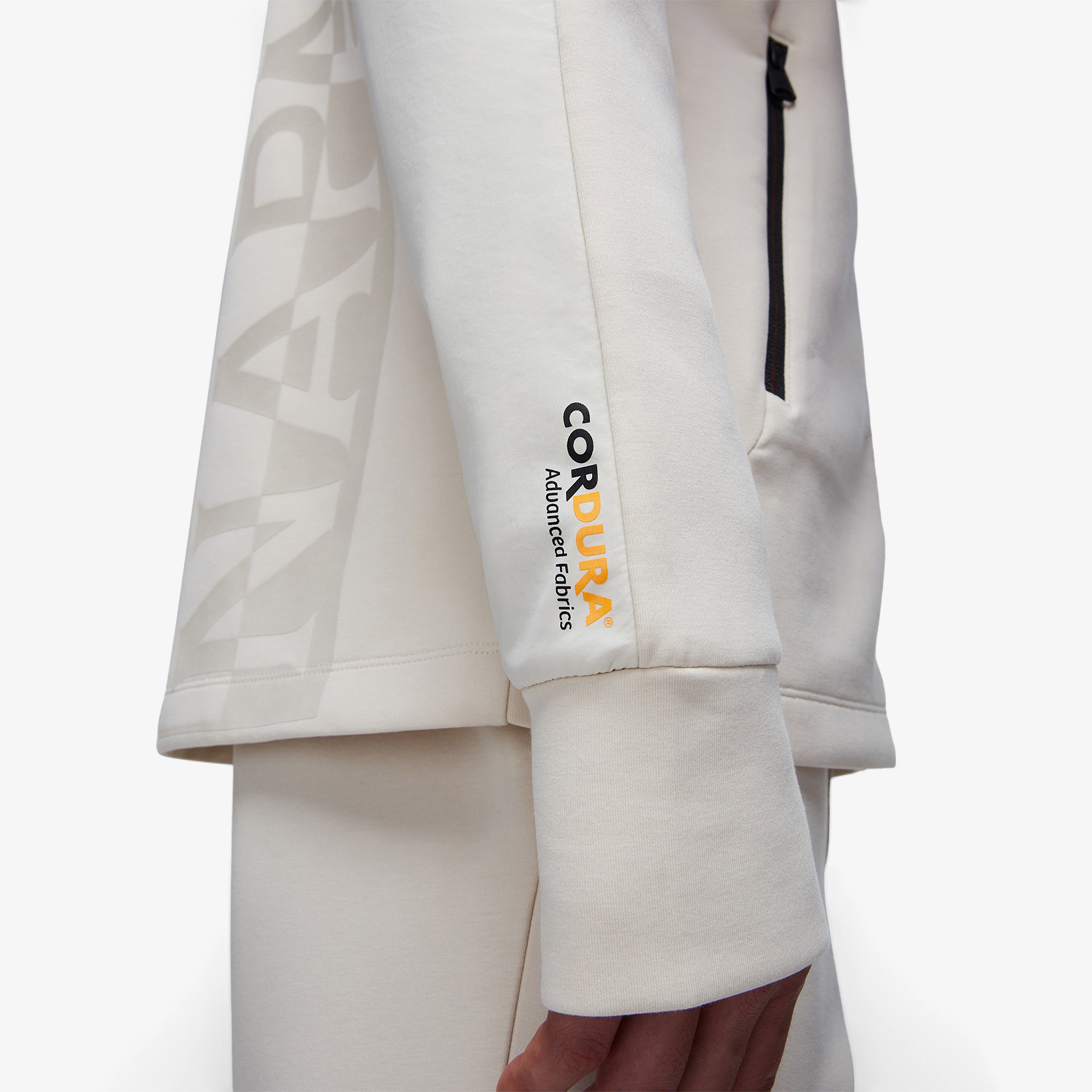 Napapijri Lys Full-Zip Erkek Beyaz Sweatshirt