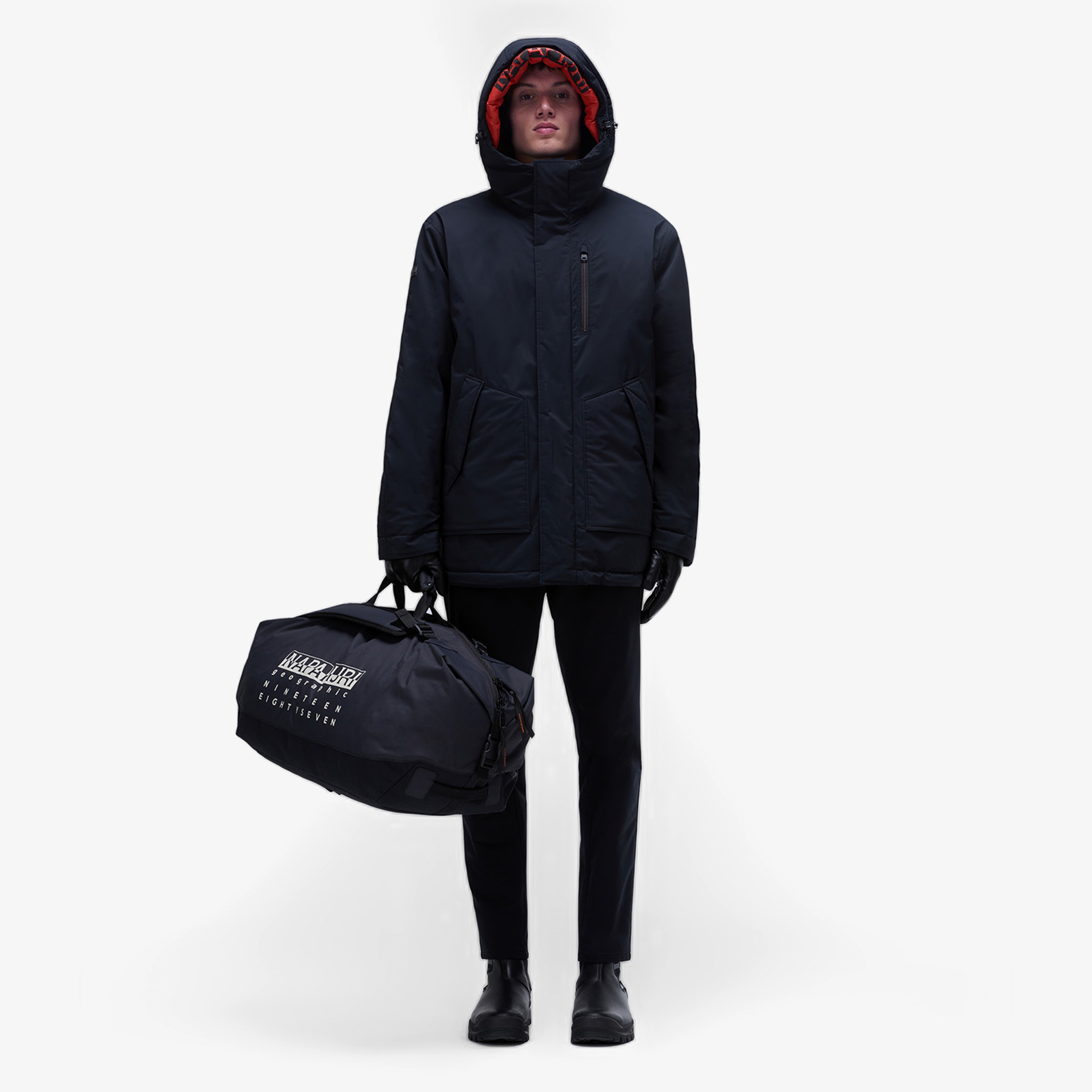 Napapijri 20-22 Parka Erkek Siyah Mont