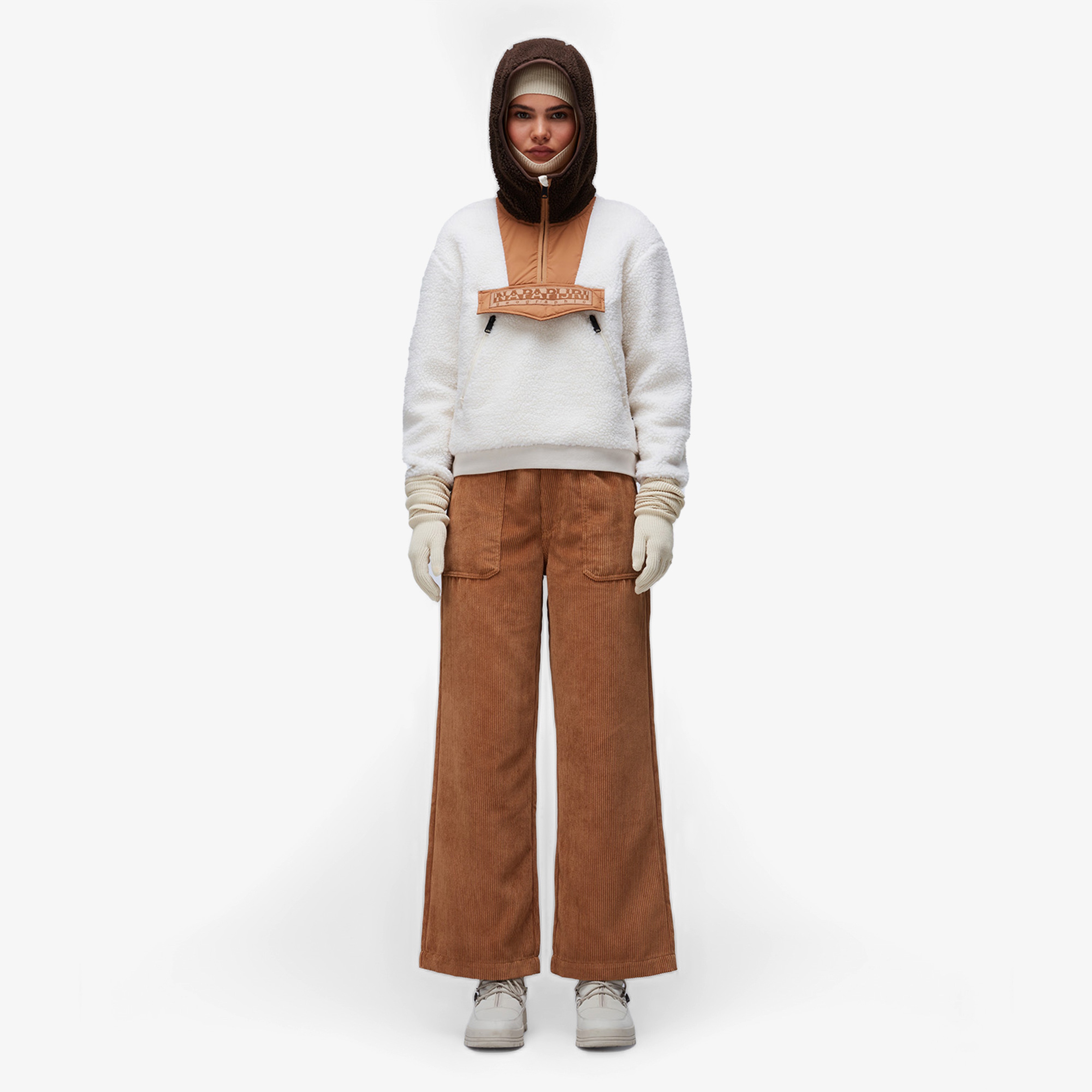 Napapijri Seline Fleece Kadın Kahverengi Polar Ceket