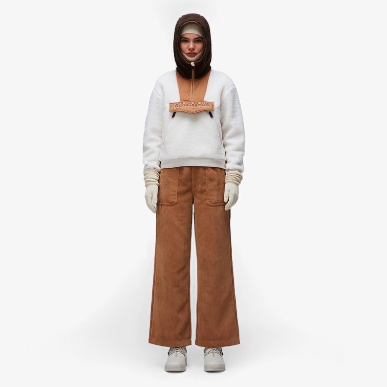 Napapijri Seline Fleece Kadın Kahverengi Polar Ceket