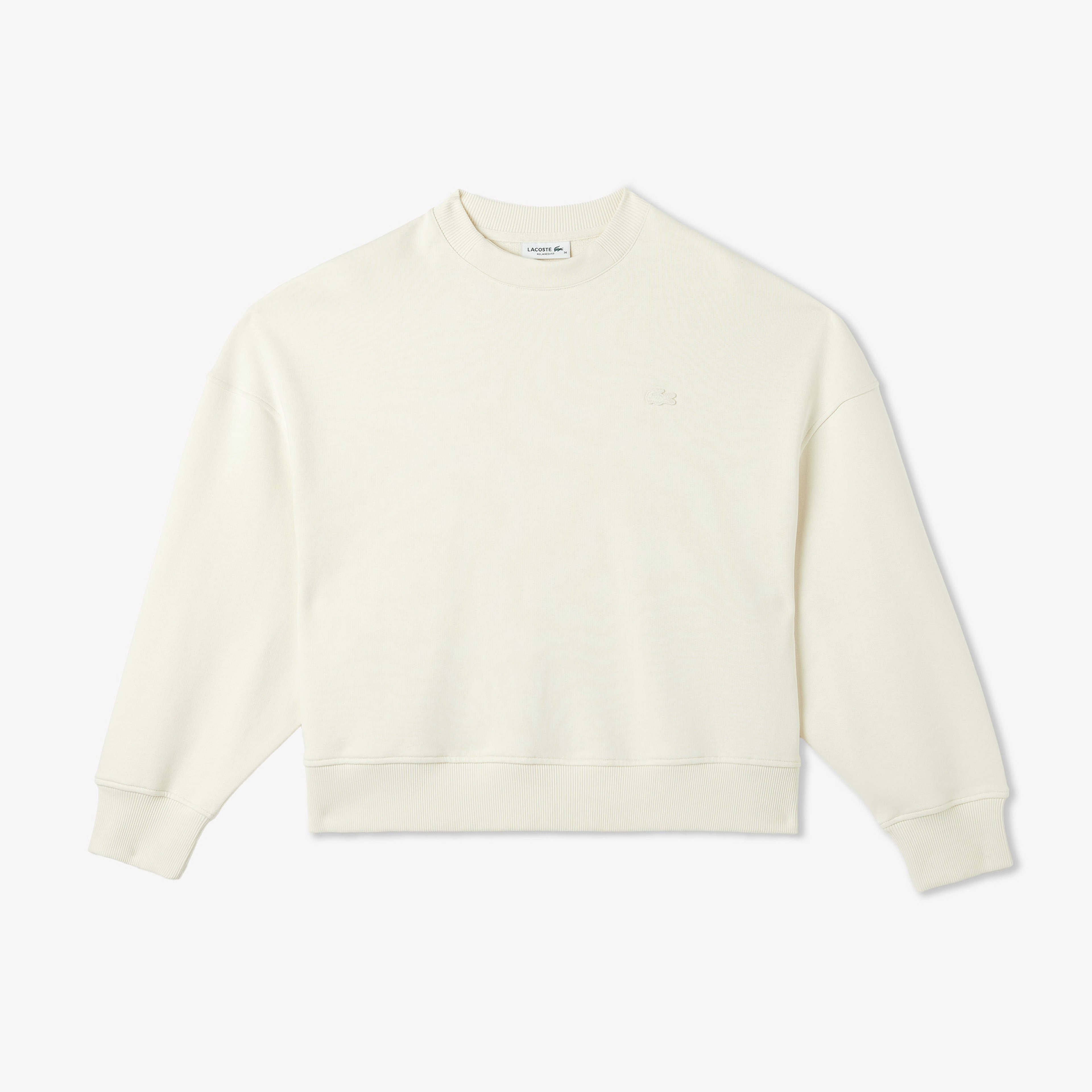 Lacoste Classic Kadın Krem Sweatshirt