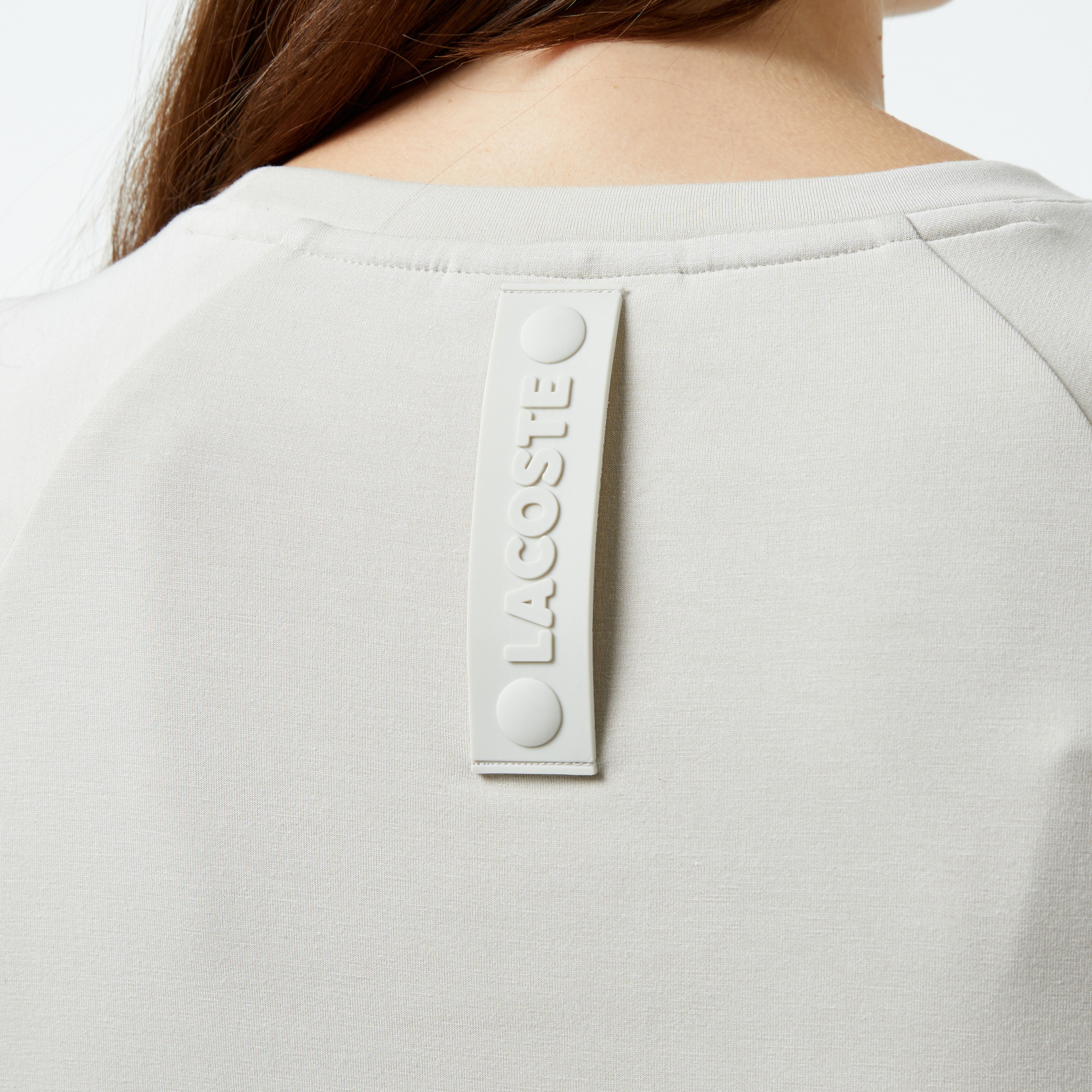 Kadın Loose Fit Bisiklet Yaka Baskılı Gri T-Shirt