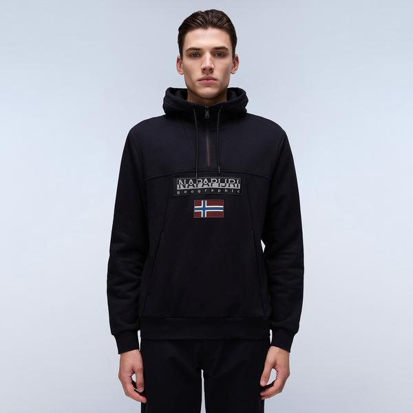 Napapijri Burgee Hzh 2.0 Erkek Siyah Sweatshirt