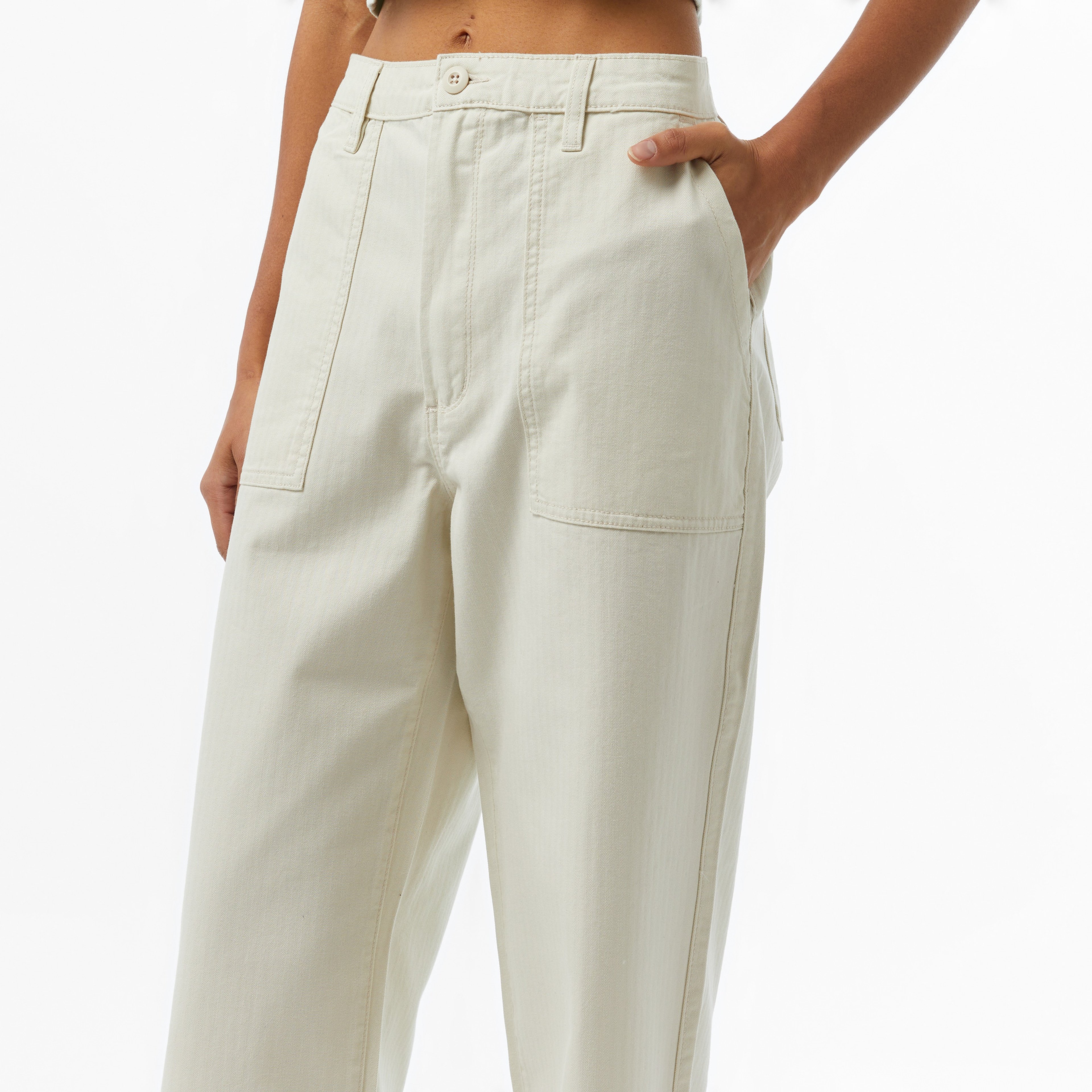 Vans Union Relaxed Kadın Krem Rengi Eşofman Altı