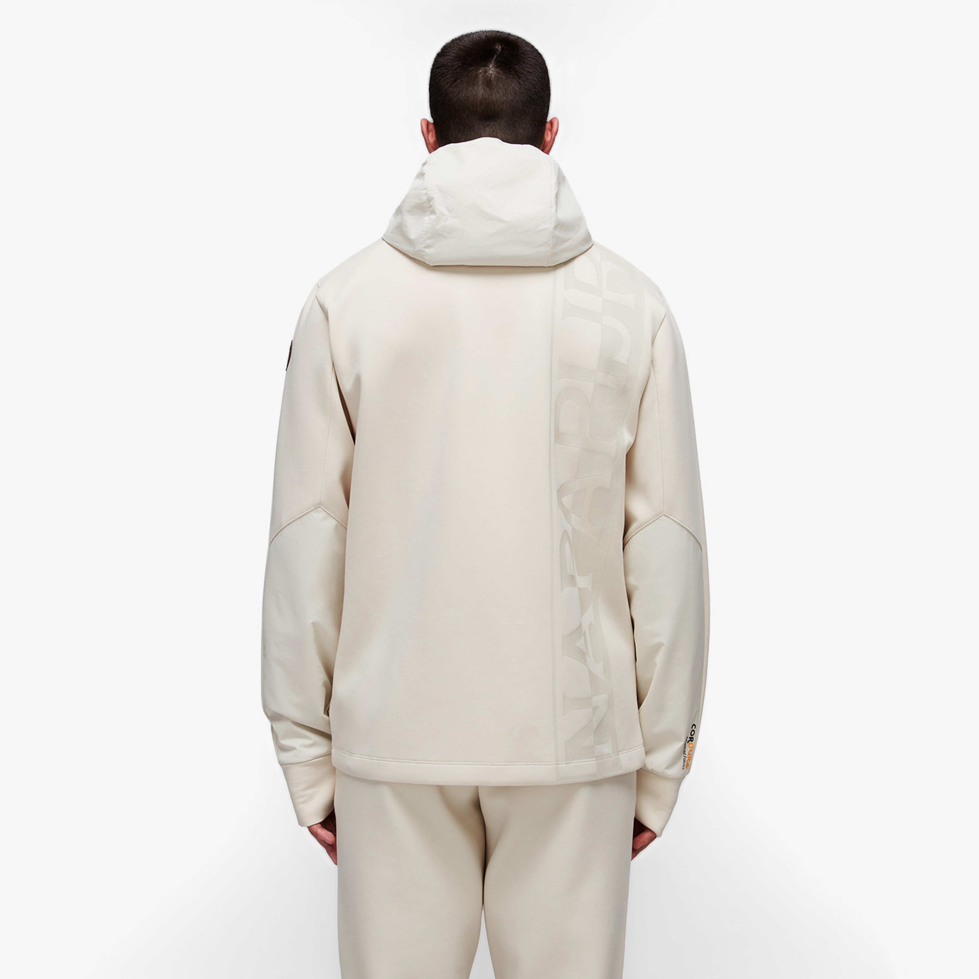 Napapijri Lys Full-Zip Erkek Beyaz Sweatshirt