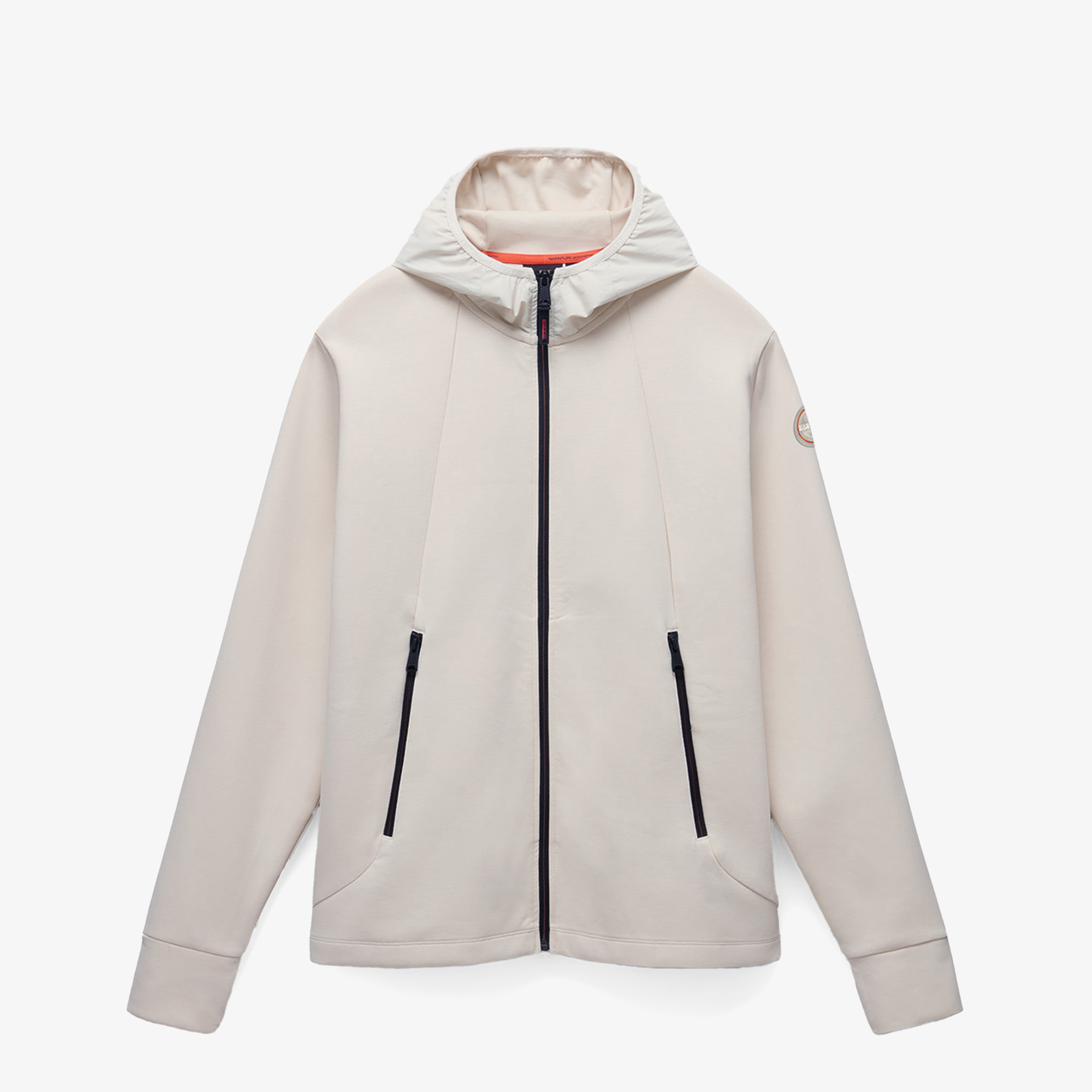 Napapijri Lys Full-Zip Erkek Beyaz Sweatshirt