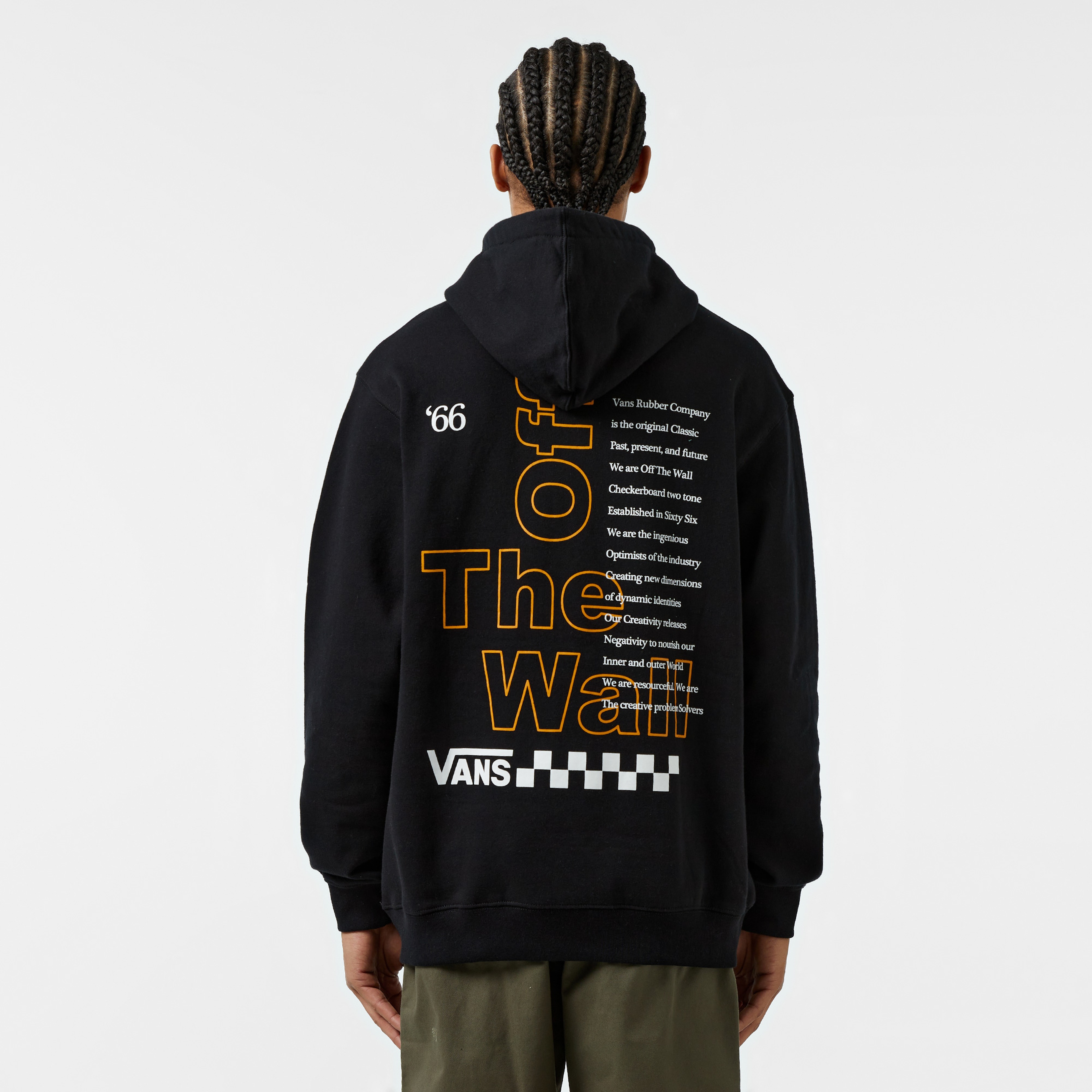 Vans Posted Loose Crew Erkek Siyah Sweatshirt