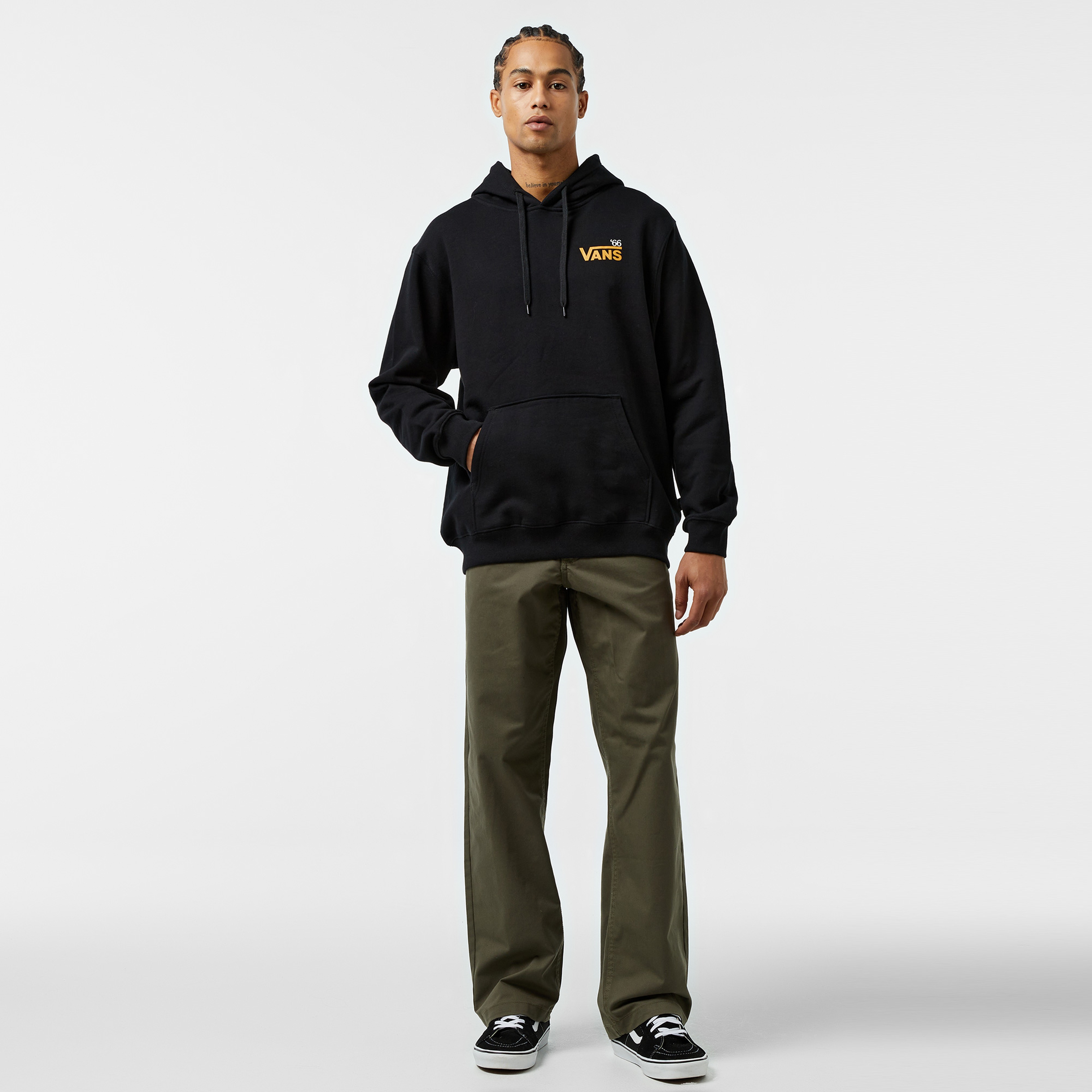 Vans Posted Loose Crew Erkek Siyah Sweatshirt
