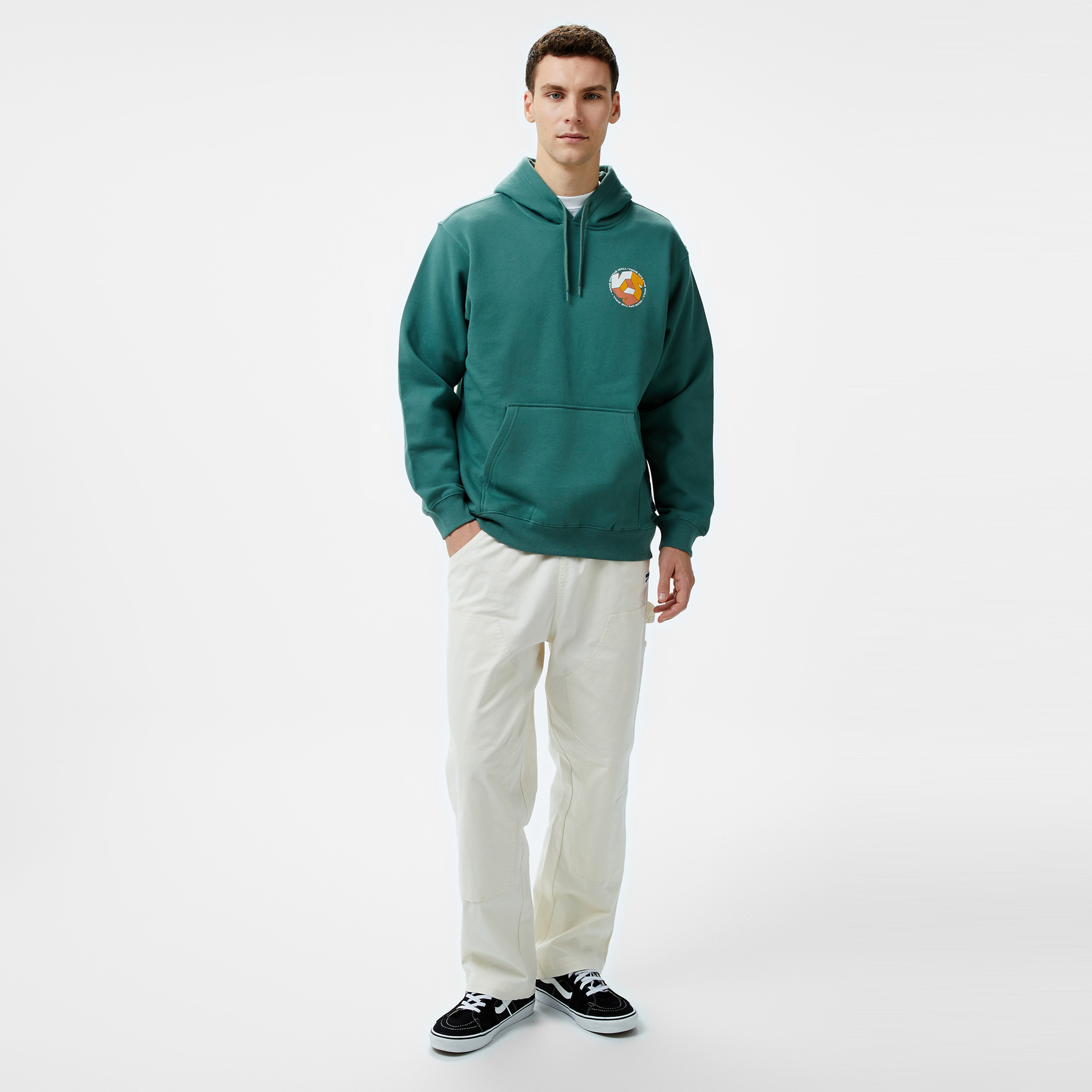 Vans Cycle V Loose Po Erkek Yeşil Sweatshirt