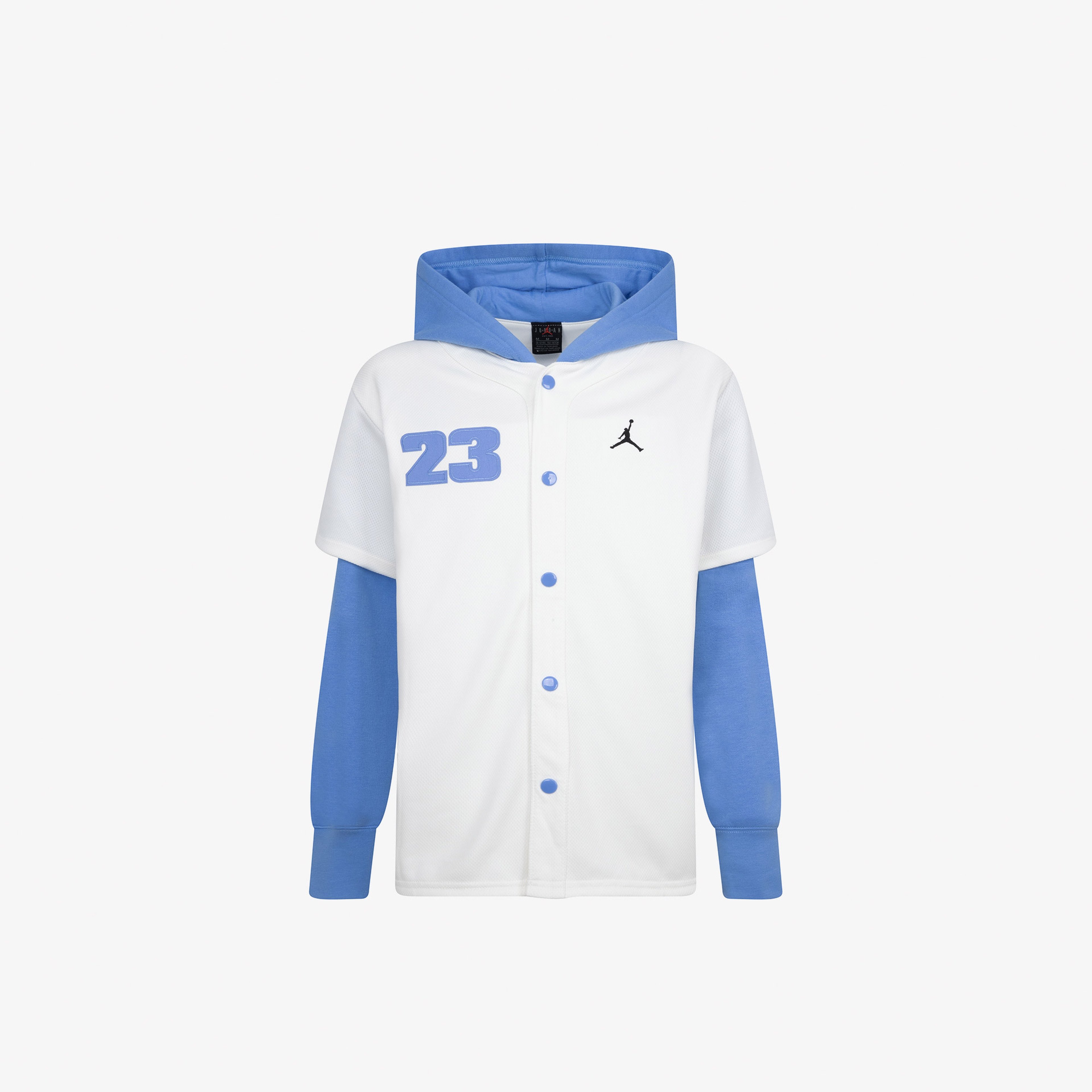Jordan Jdb Hooded Jumpman  Baseball Çocuk Krem/Mavi Kapüşonlu Eşofman Üstü