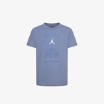 Jordan Jdb Jumpman Banner Çocuk Mavi Kısa Kol T-Shirt