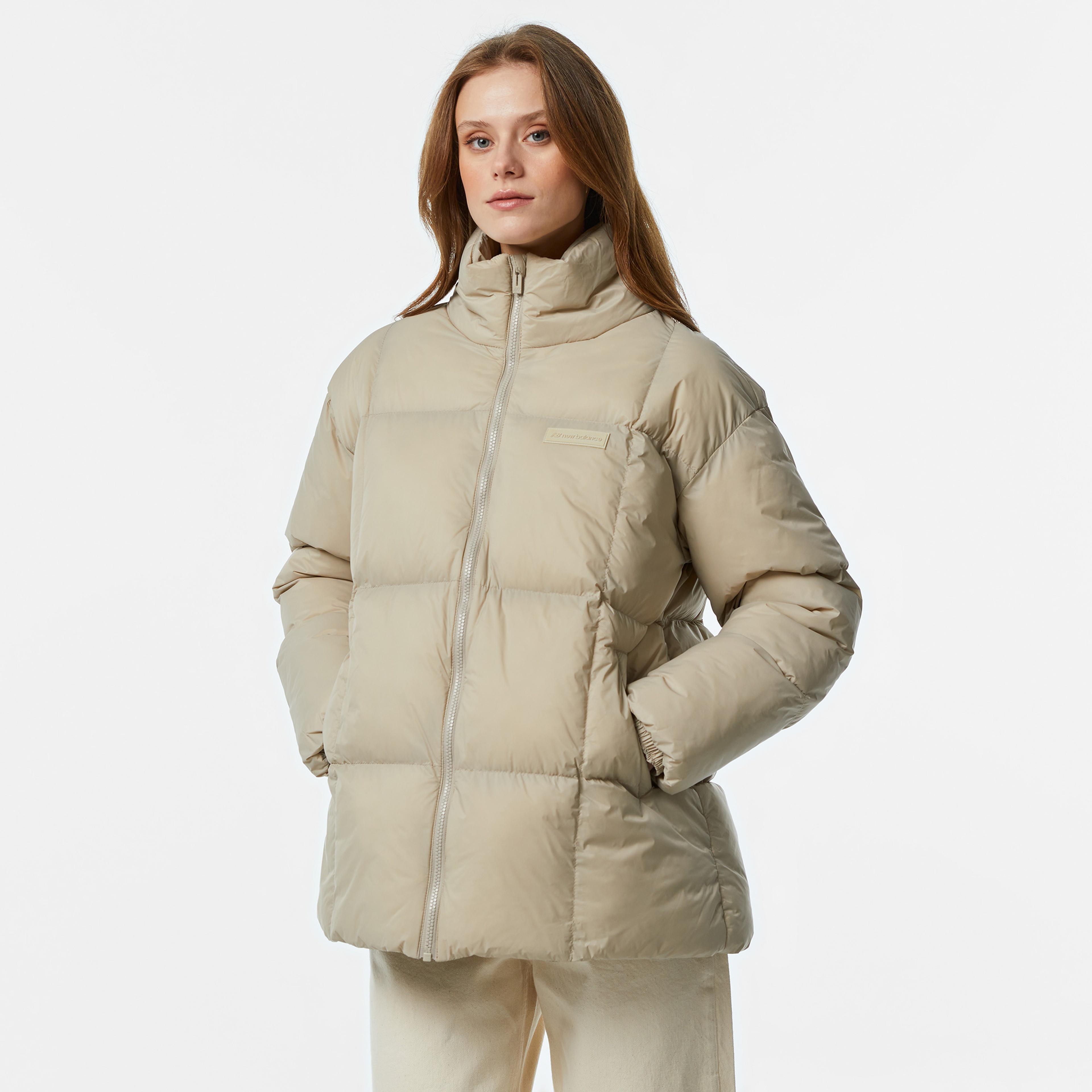 New Balance Lifestyle Kadın Krem Ceket