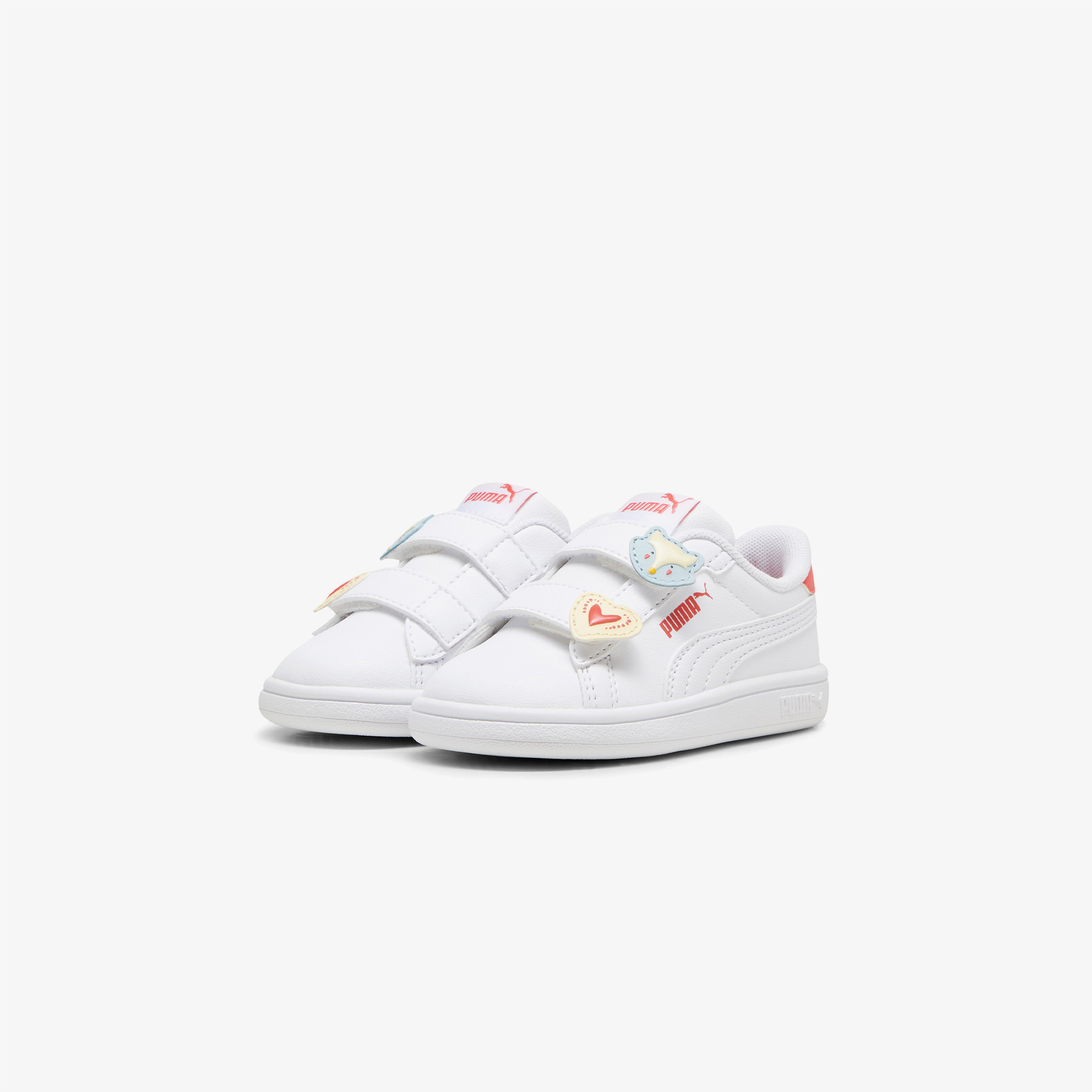 Puma Smash 3.0 Badges Bebek Beyaz Spor Ayakkabı