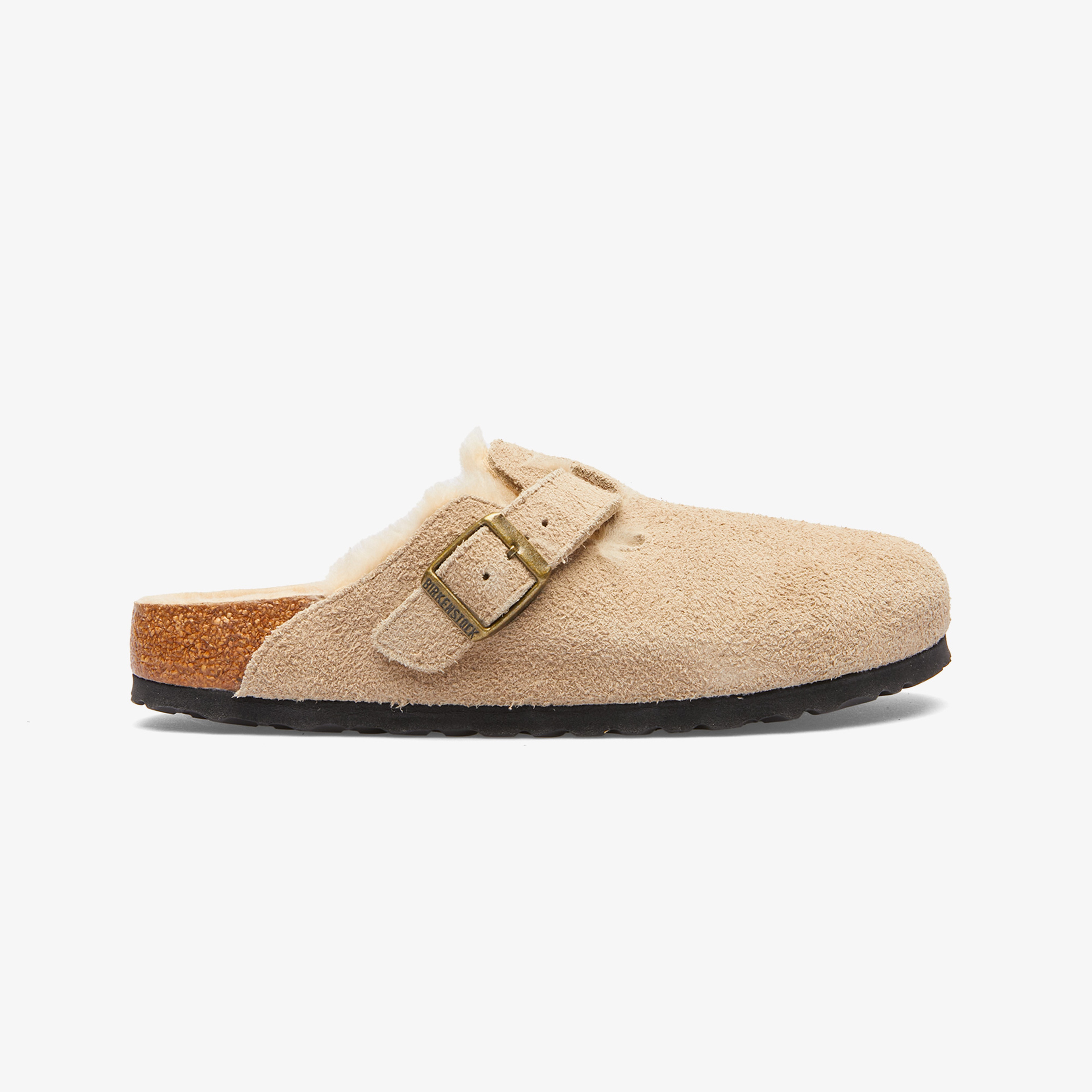 Birkenstock Boston Vl Shearling Unisex Kahverengi Terlik