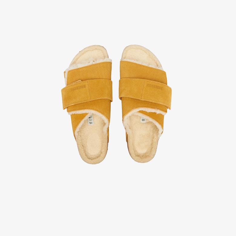 Birkenstock Kyoto Teddy Gepragt Erkek Kahverengi Terlik