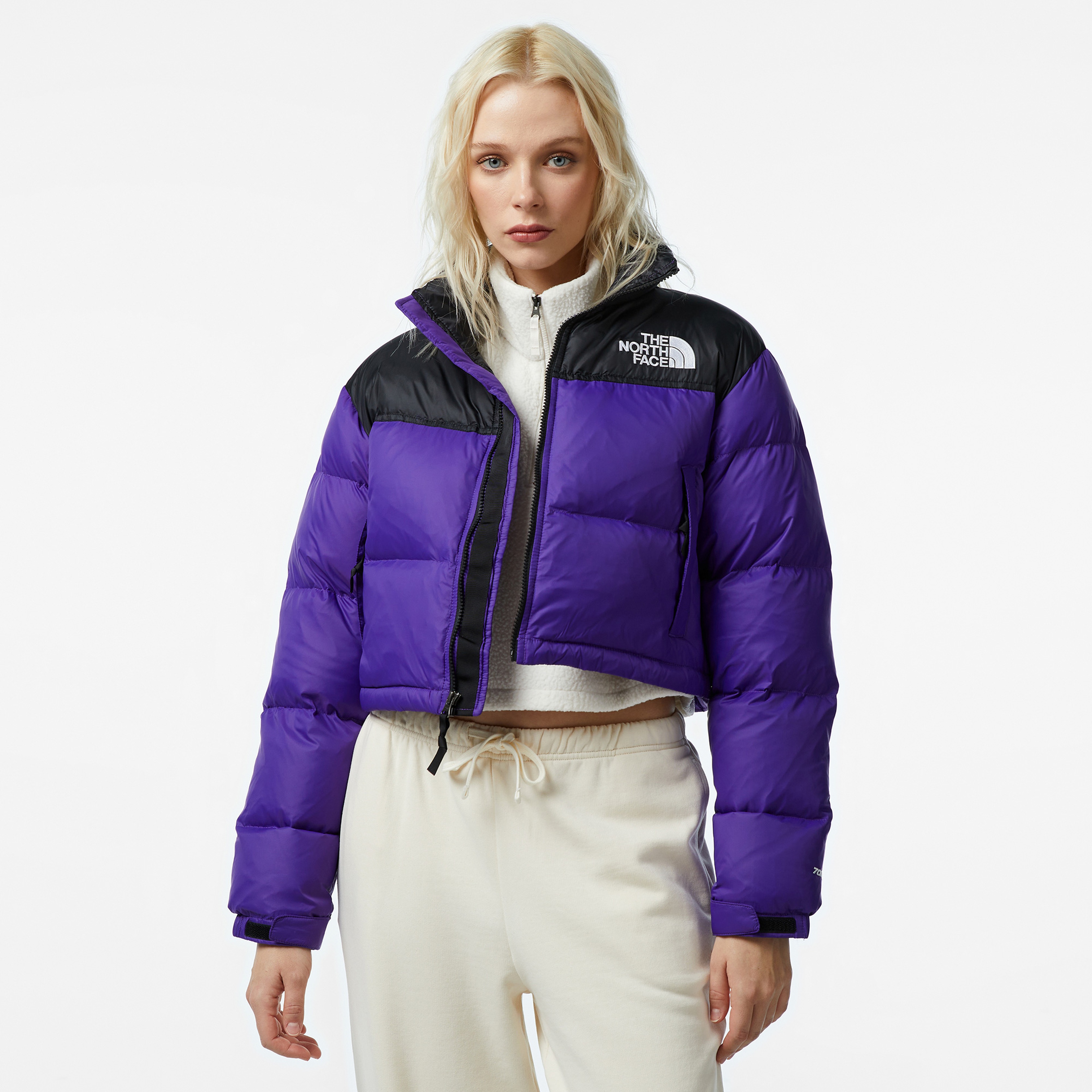 The North Face Nuptse Kadın Mor Mont